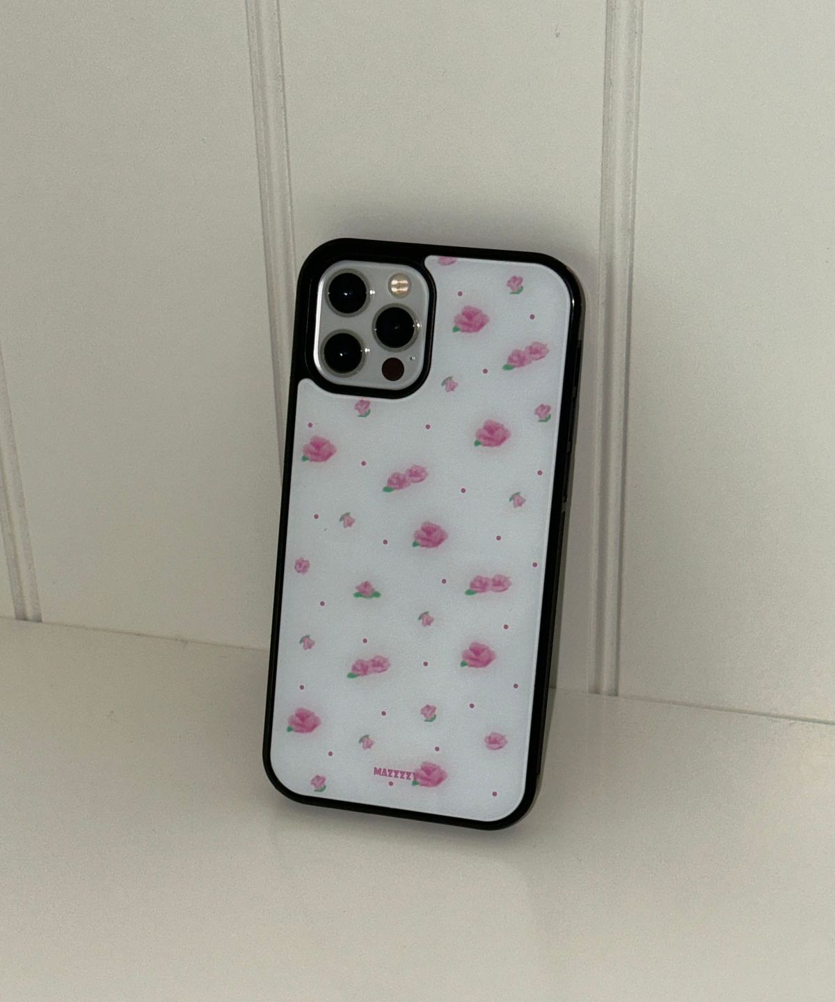마찌(MAZZZZY) [Magsafe]Vintage Rose glass case