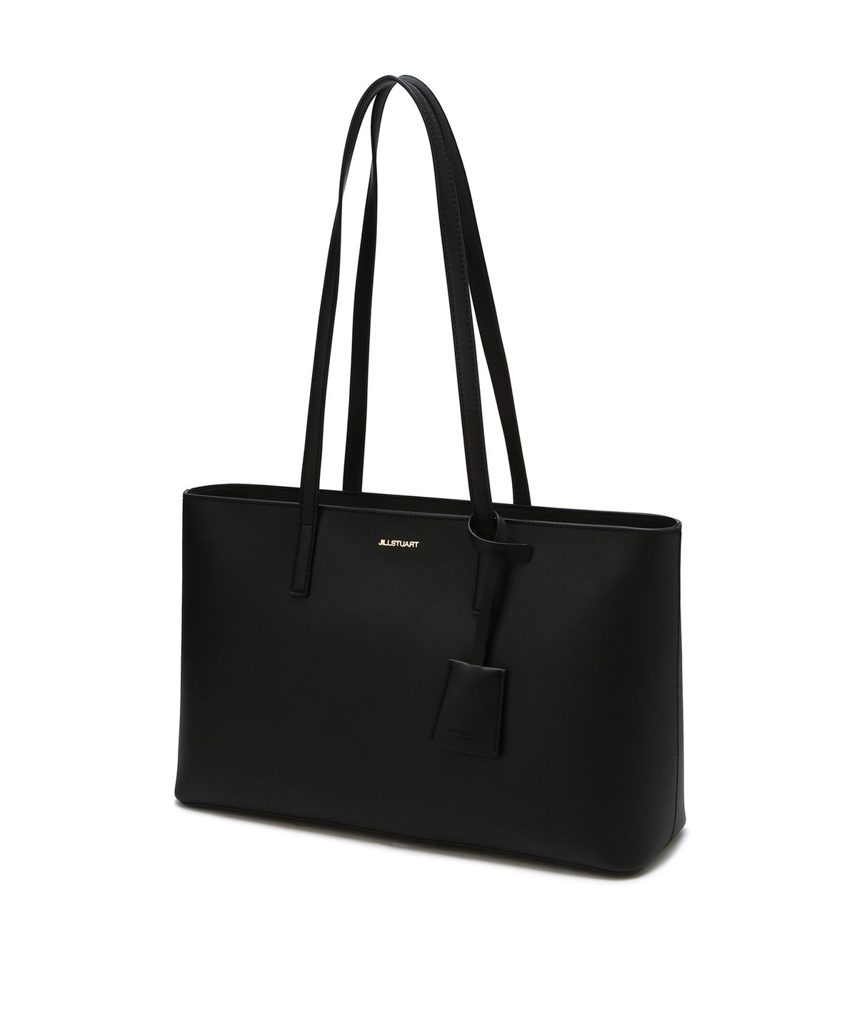 질스튜어트액세서리(JILLSTUART ACC) [시티에센셜] 로고 장식 블랙 비건레더 숄더백 (노트북수납가능)