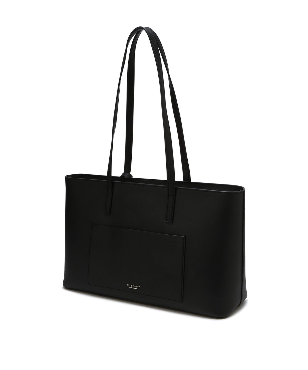 질스튜어트액세서리(JILLSTUART ACC) [시티에센셜] 로고 장식 블랙 비건레더 숄더백 (노트북수납가능)