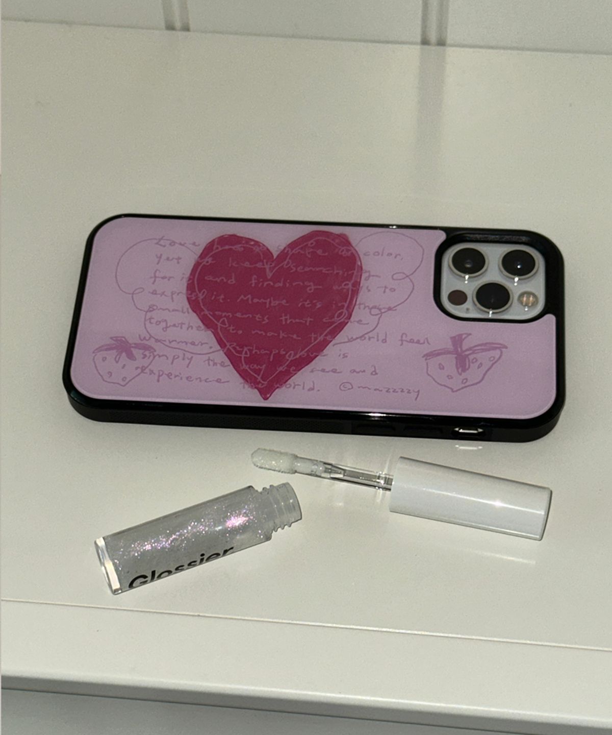 마찌(MAZZZZY) [Magsafe]Shape of Love glass case