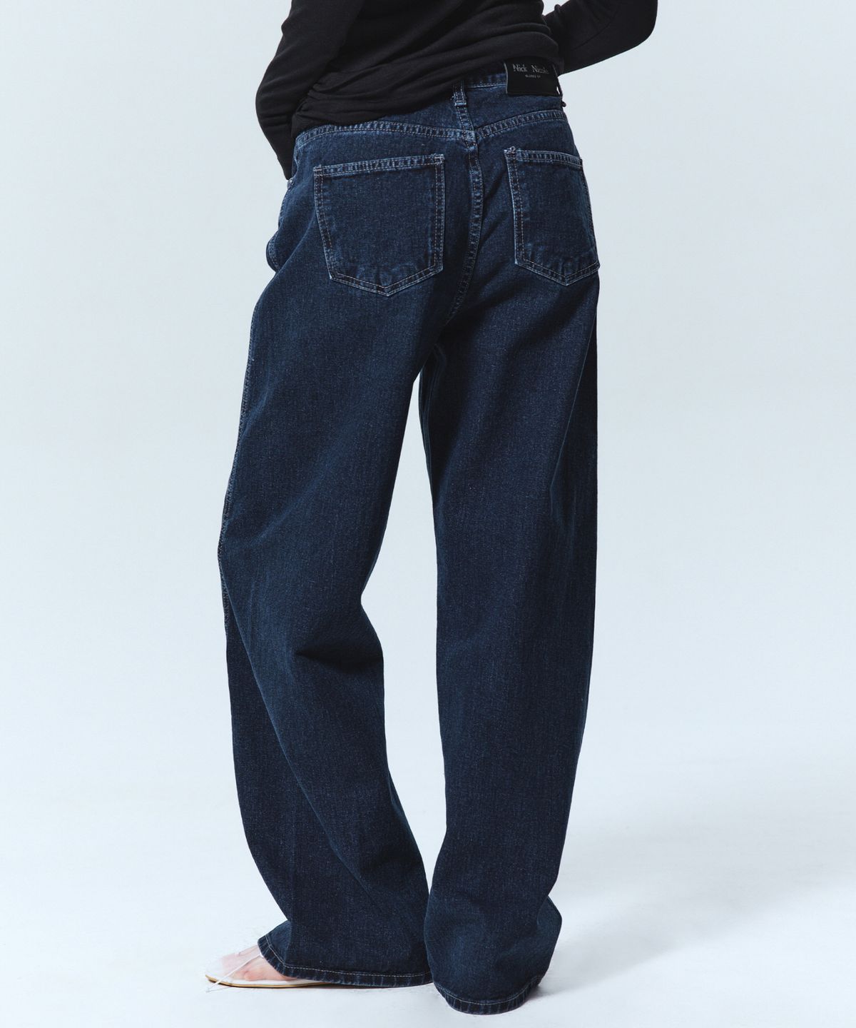 닉앤니콜(NICK&NICOLE) UNIQUE REGULAR DENIM PANTS_DARK BLUE