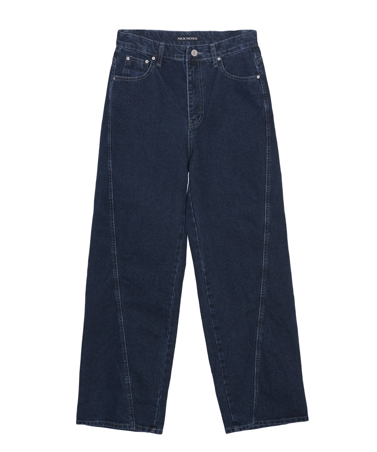 닉앤니콜(NICK&NICOLE) UNIQUE REGULAR DENIM PANTS_DARK BLUE