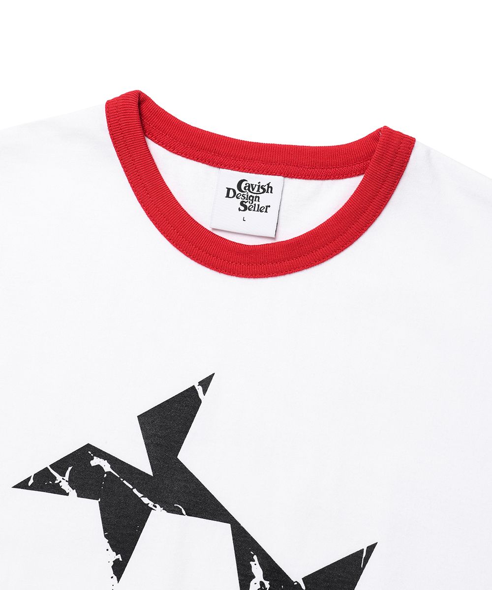 Tシャツ・カットソー [CAVISH] TWIN STAR RINGER SS TEE (4 COLOR) MUSINSA | CAVISH TWIN STAR RINGER SS TEE WHITE(CV2FMUT549A)
