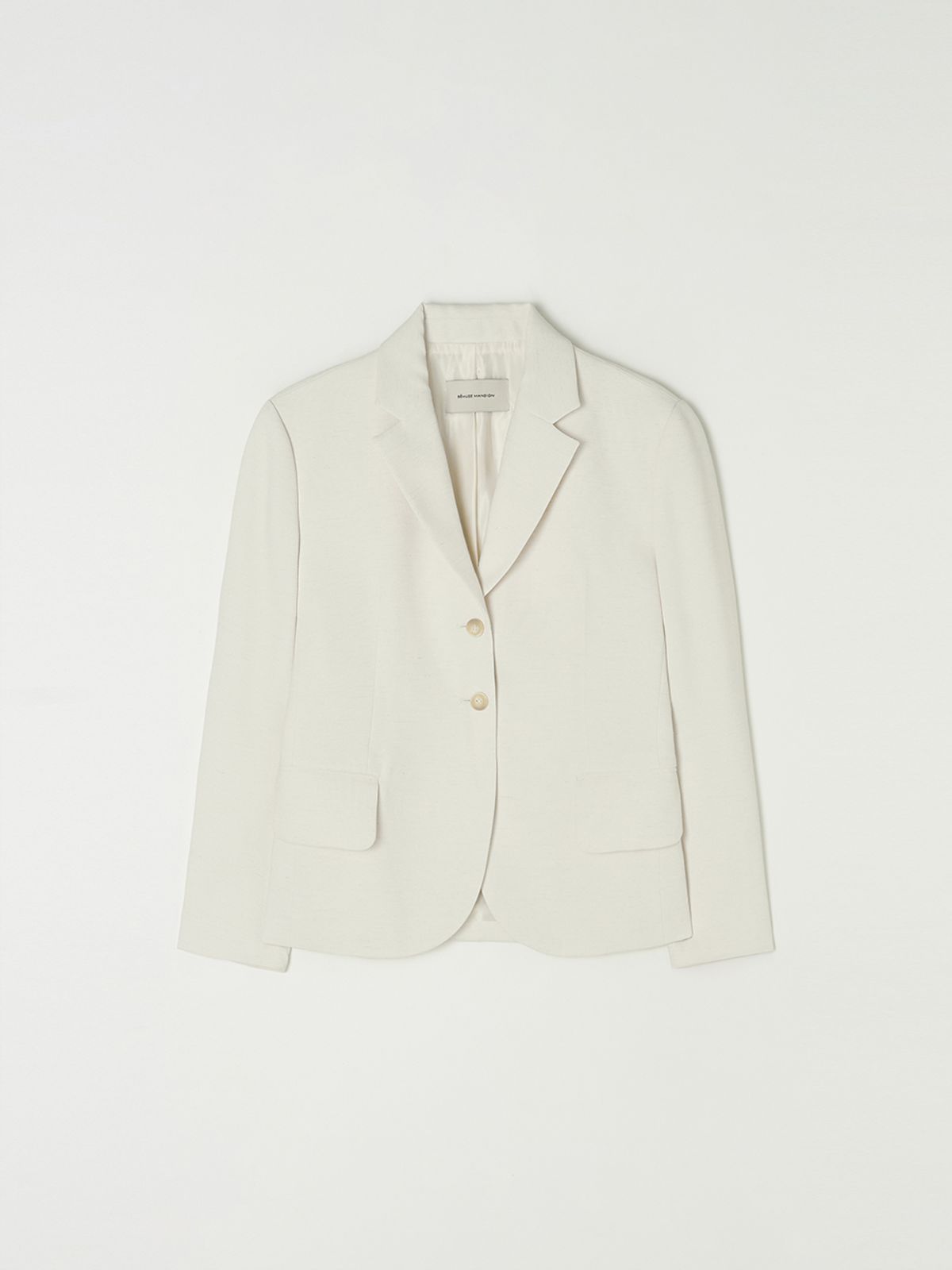 비뮤즈맨션(BEMUSE MANSION) Overfit single jacket - Cream