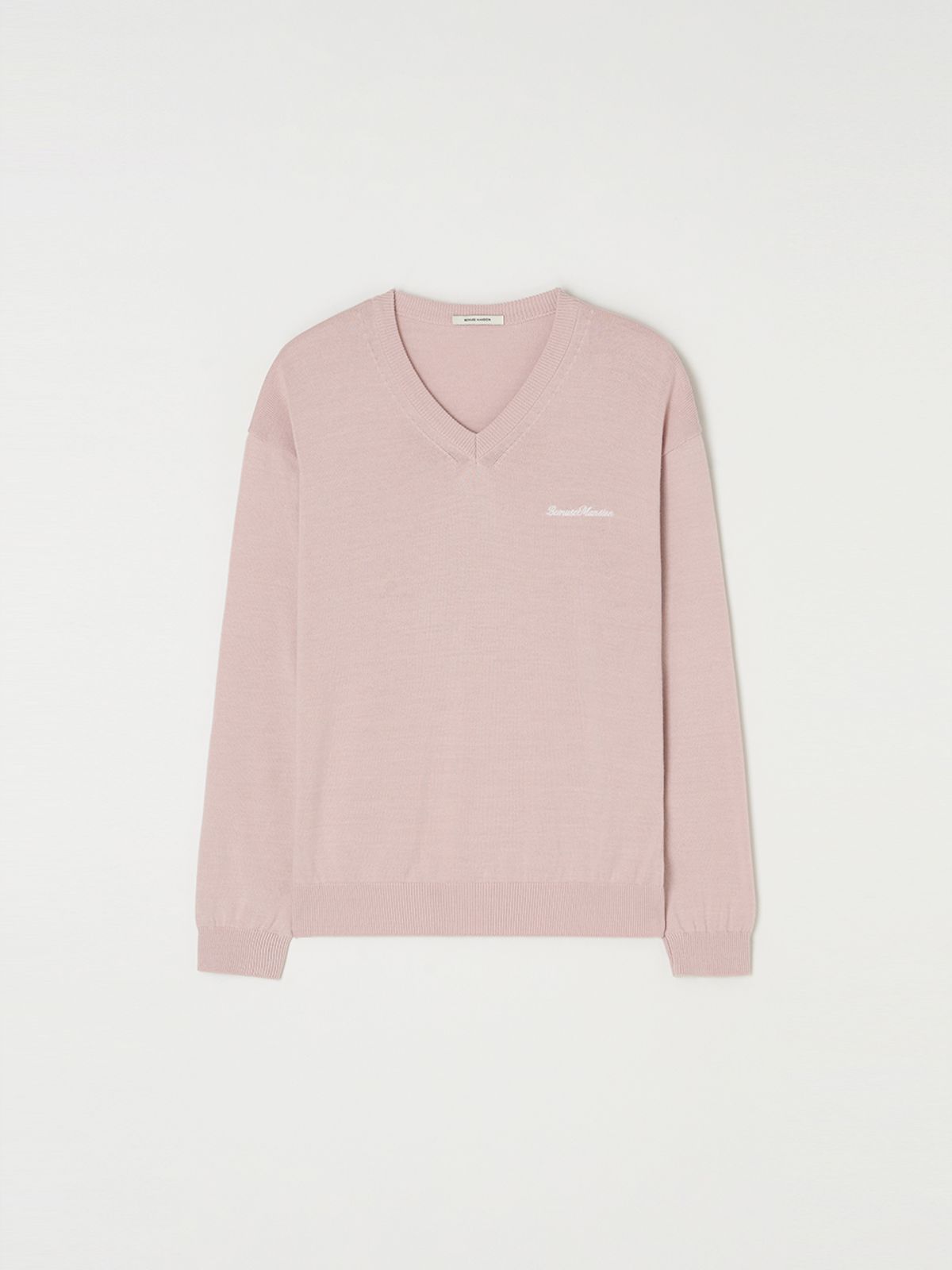 비뮤즈맨션(BEMUSE MANSION) Bemuse V-neck knit - Indi pink