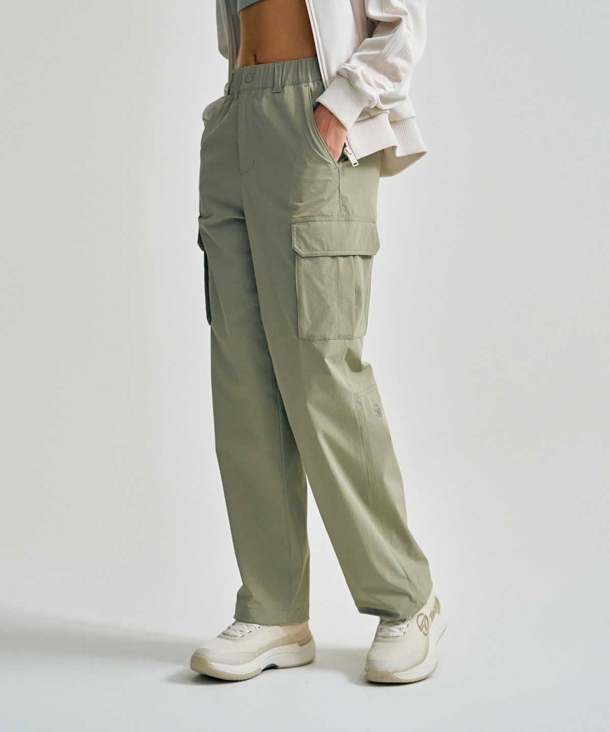 세르지오 타키니(SERGIO TACCHINI) U 우븐 릴렉스&조거 2-WAY 팬츠 (L.Khaki)