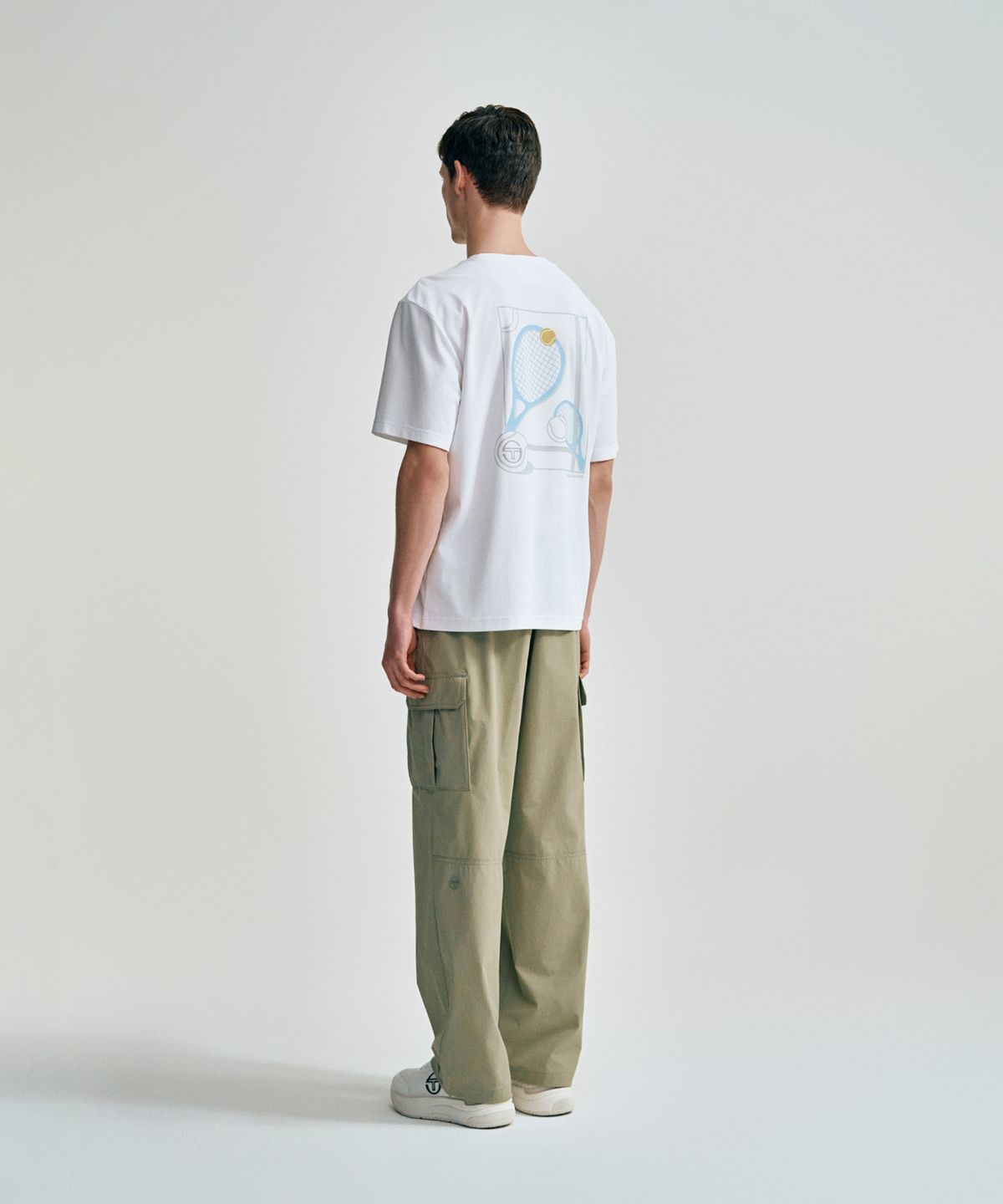 세르지오 타키니(SERGIO TACCHINI) U 우븐 릴렉스&조거 2-WAY 팬츠 (L.Khaki)