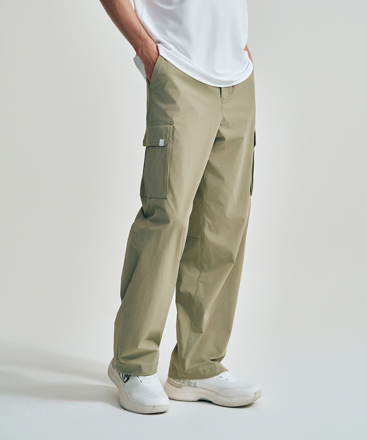 세르지오 타키니(SERGIO TACCHINI) U 우븐 릴렉스&조거 2-WAY 팬츠 (L.Khaki)