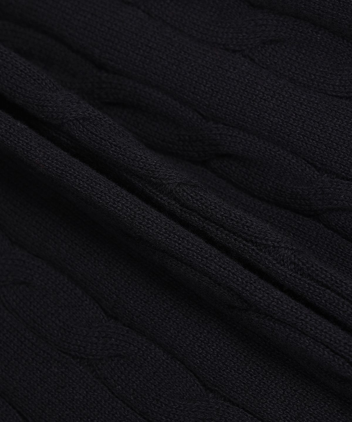 브룩스 브라더스(BROOKS BROTHERS) 코튼 케이블 폴로 반팔 스웨터 (블랙) (BBWTMO204AUFM)