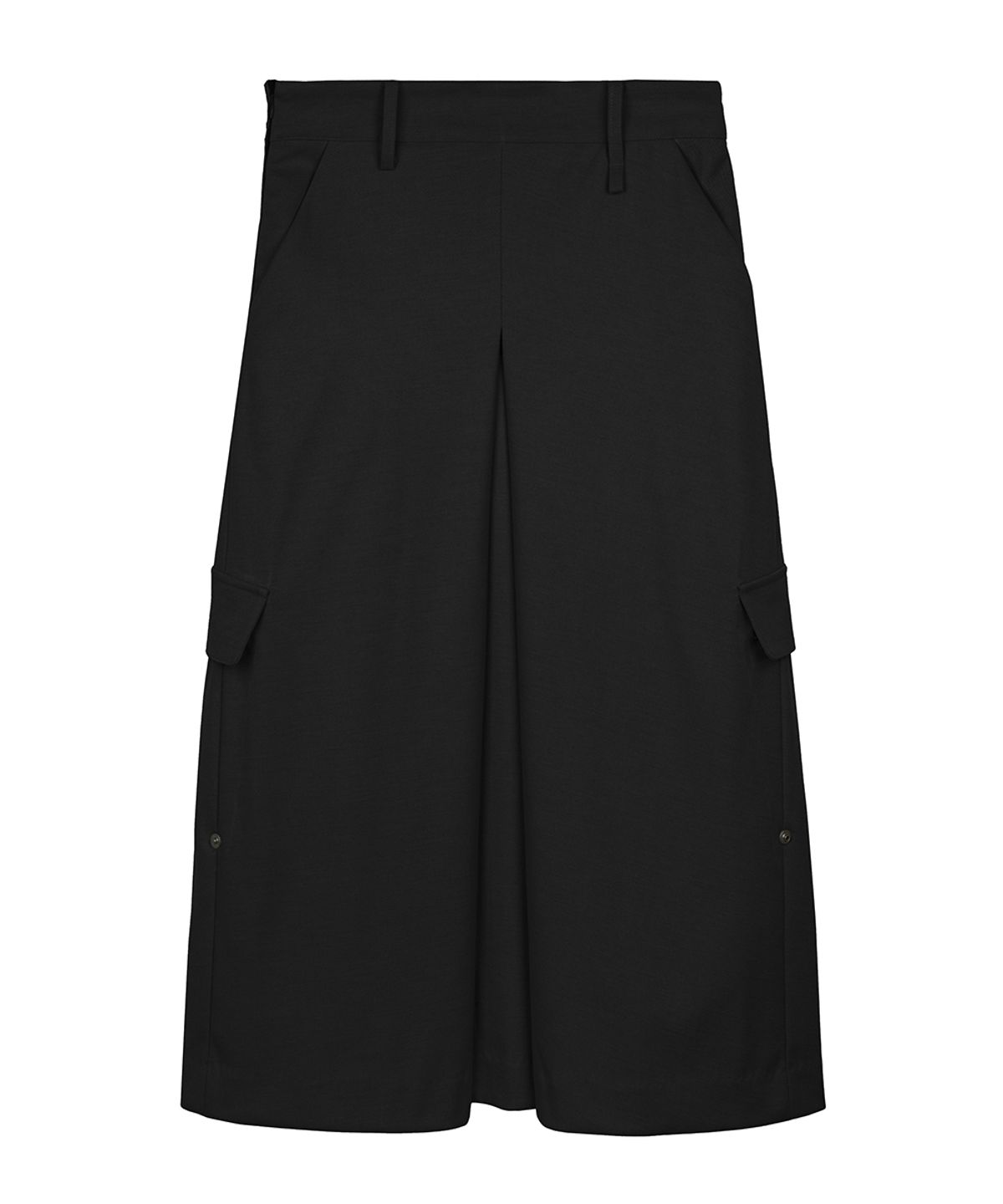 이예(YIYAE) Ciel Ligne Pocket Pleat Skirt Black
