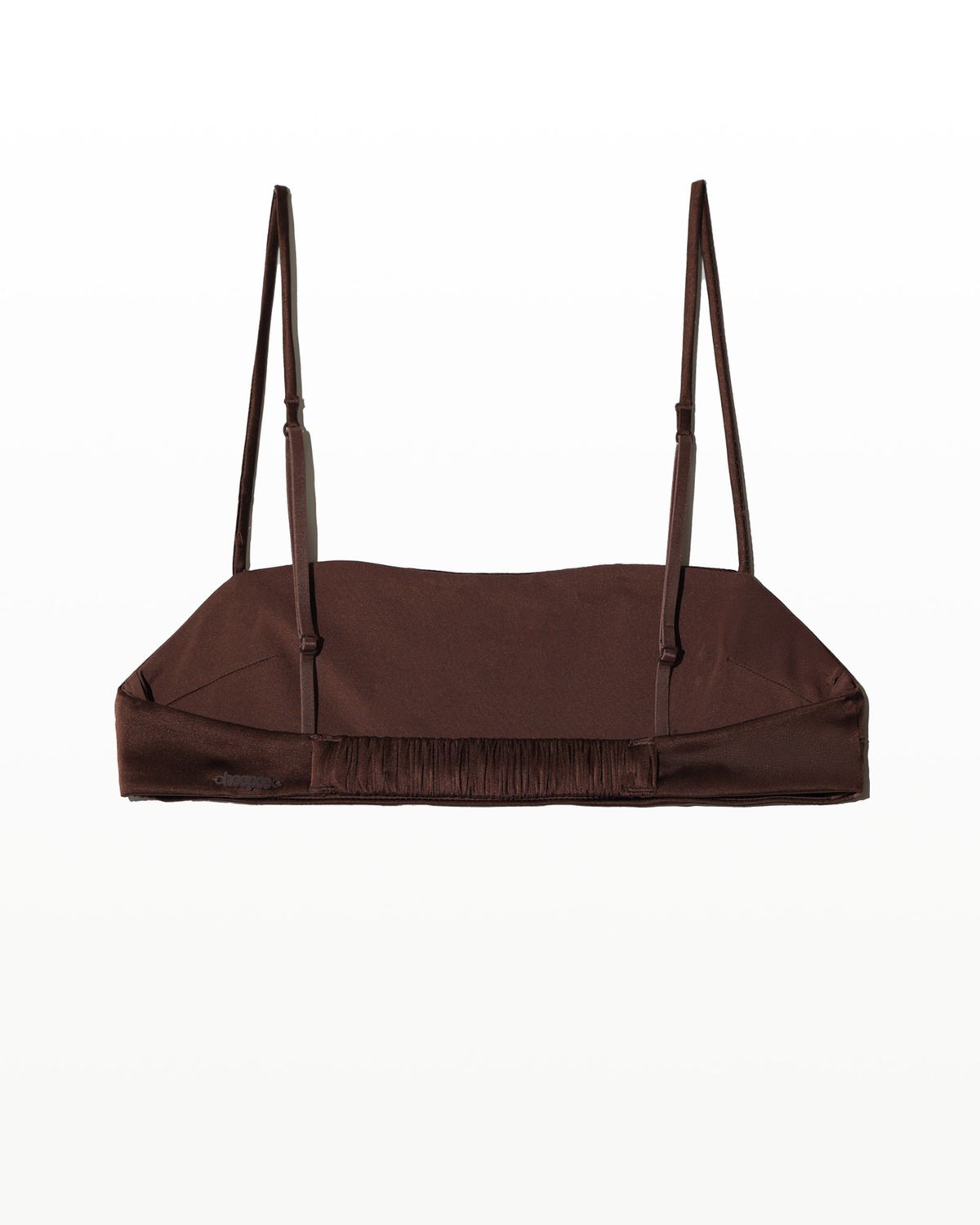 후포(HOOPOE) love silk bralette_choco brown
