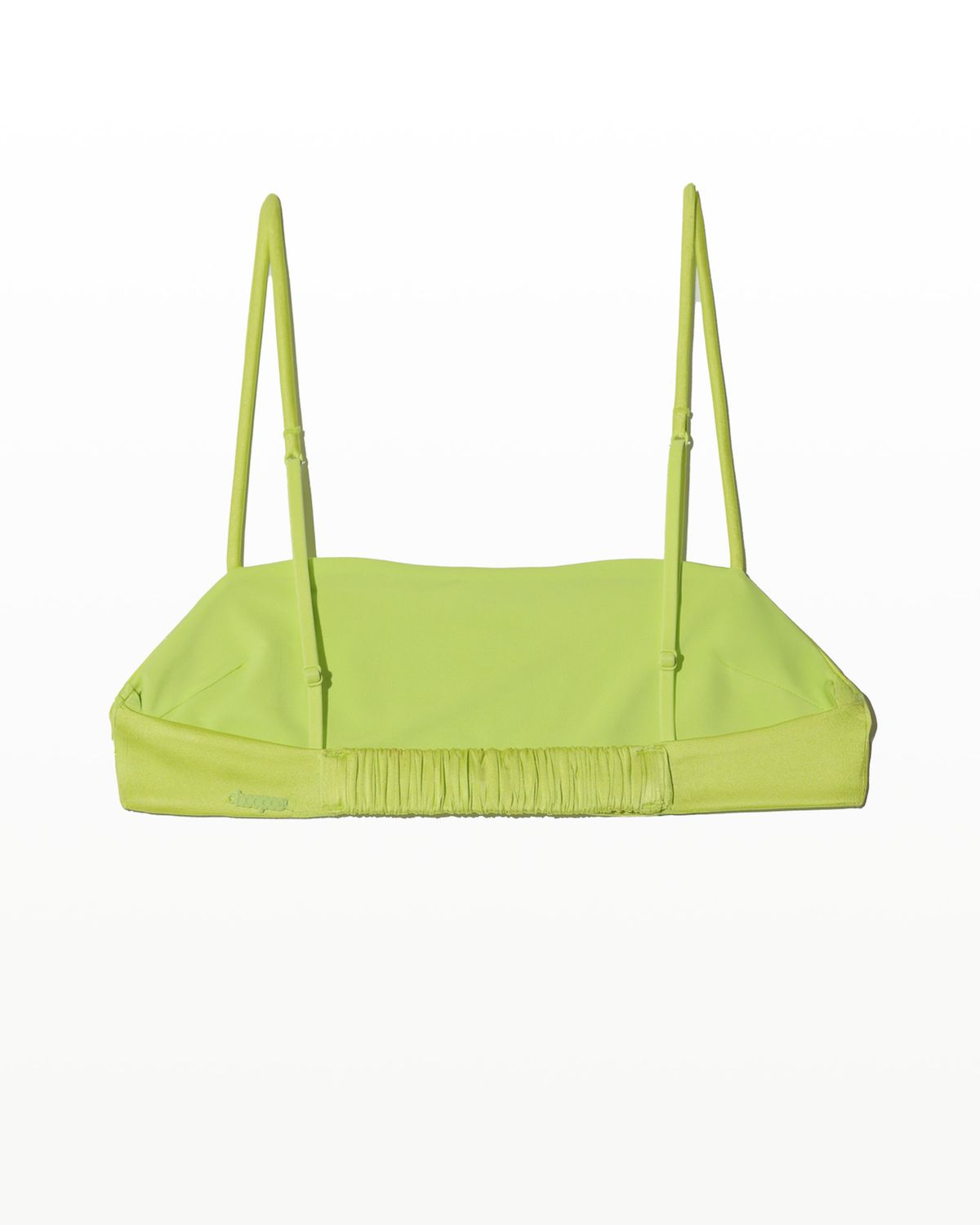 후포(HOOPOE) love silk bralette_sunny lime