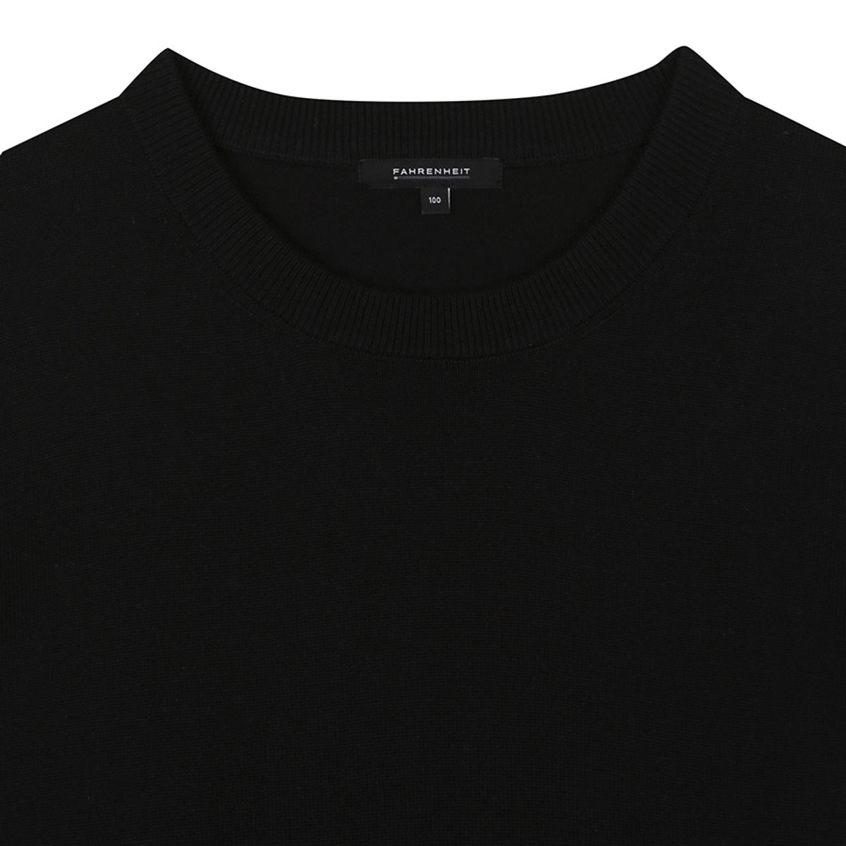 파렌하이트(FAHRENHEIT) [WASHABLE] 솔리드 라운드 니트 (FIUCA8501)