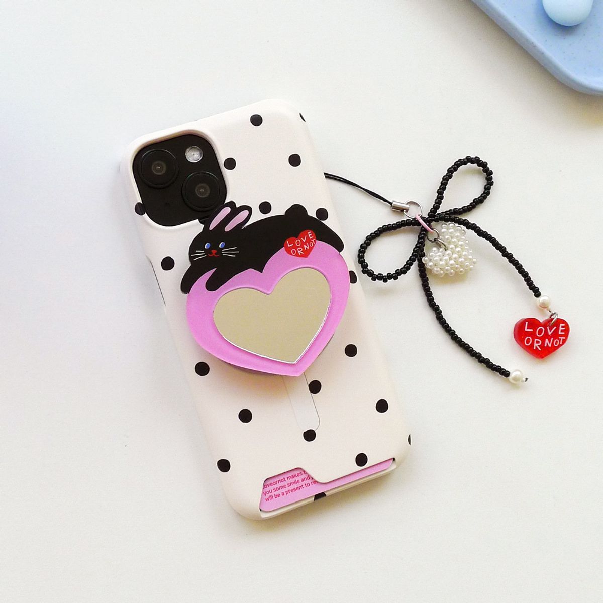 러브오낫(LOVE OR NOT) 맥세이프/미러톡_Black Rabbit Love Magsafe/Mirror-Tok