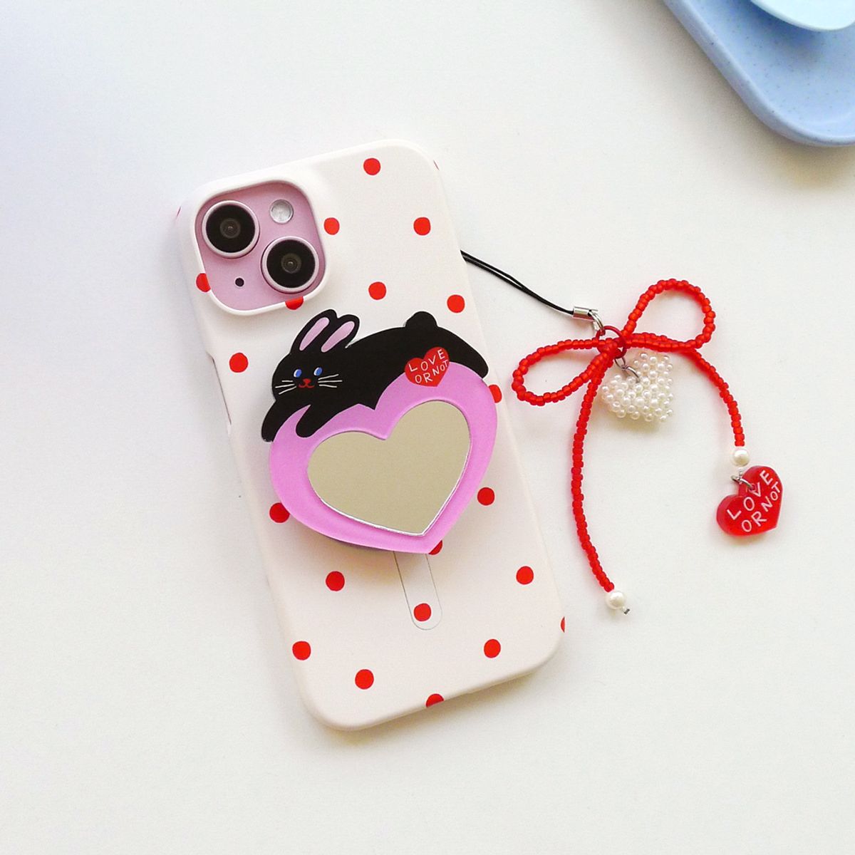러브오낫(LOVE OR NOT) 맥세이프/미러톡_Black Rabbit Love Magsafe/Mirror-Tok