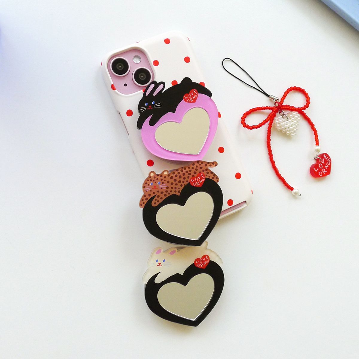 러브오낫(LOVE OR NOT) 맥세이프/미러톡_Black Rabbit Love Magsafe/Mirror-Tok