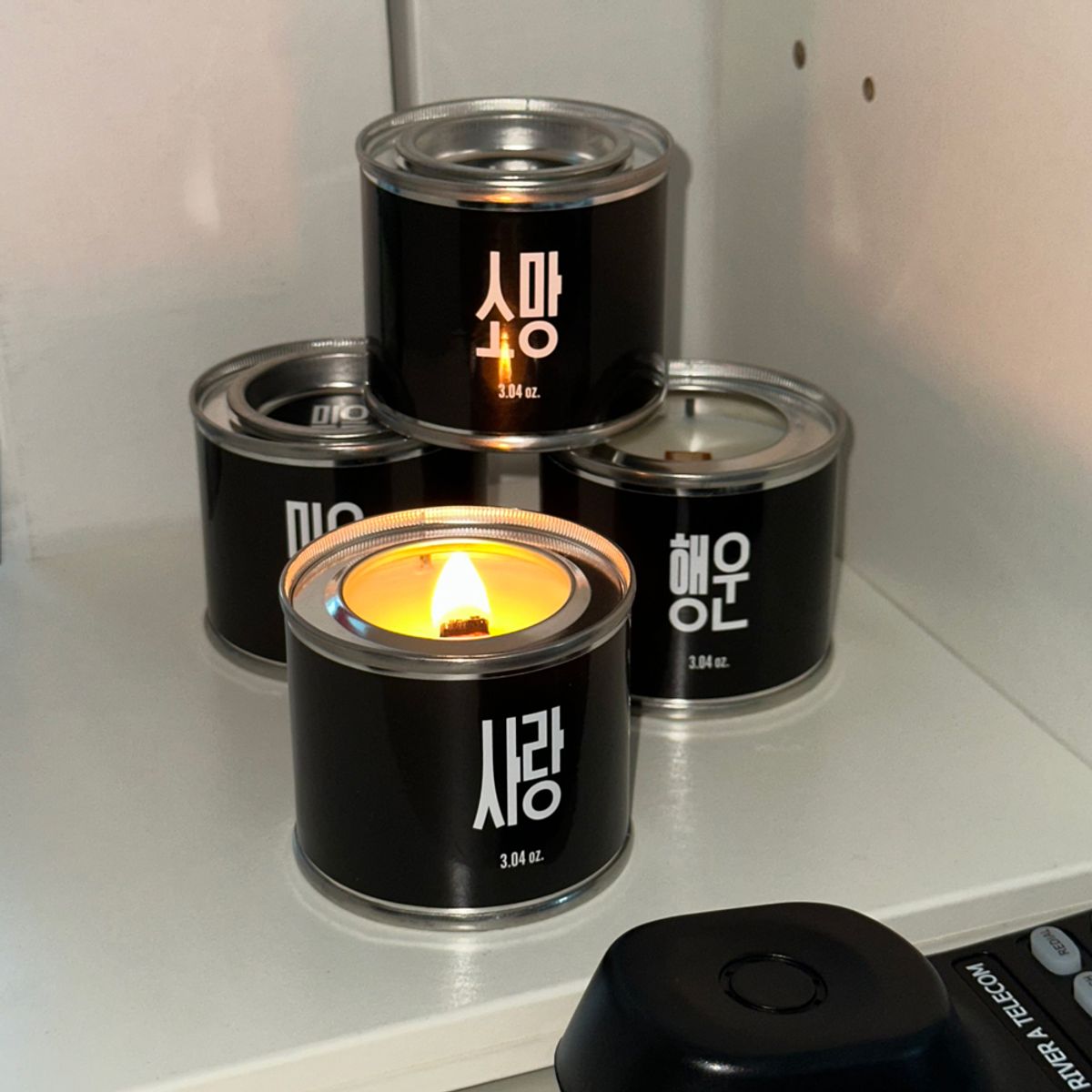 오제티캔들(OHZETI CANDLE) 미니 캐니스터 소원 캔들 (한글 키링 증정)