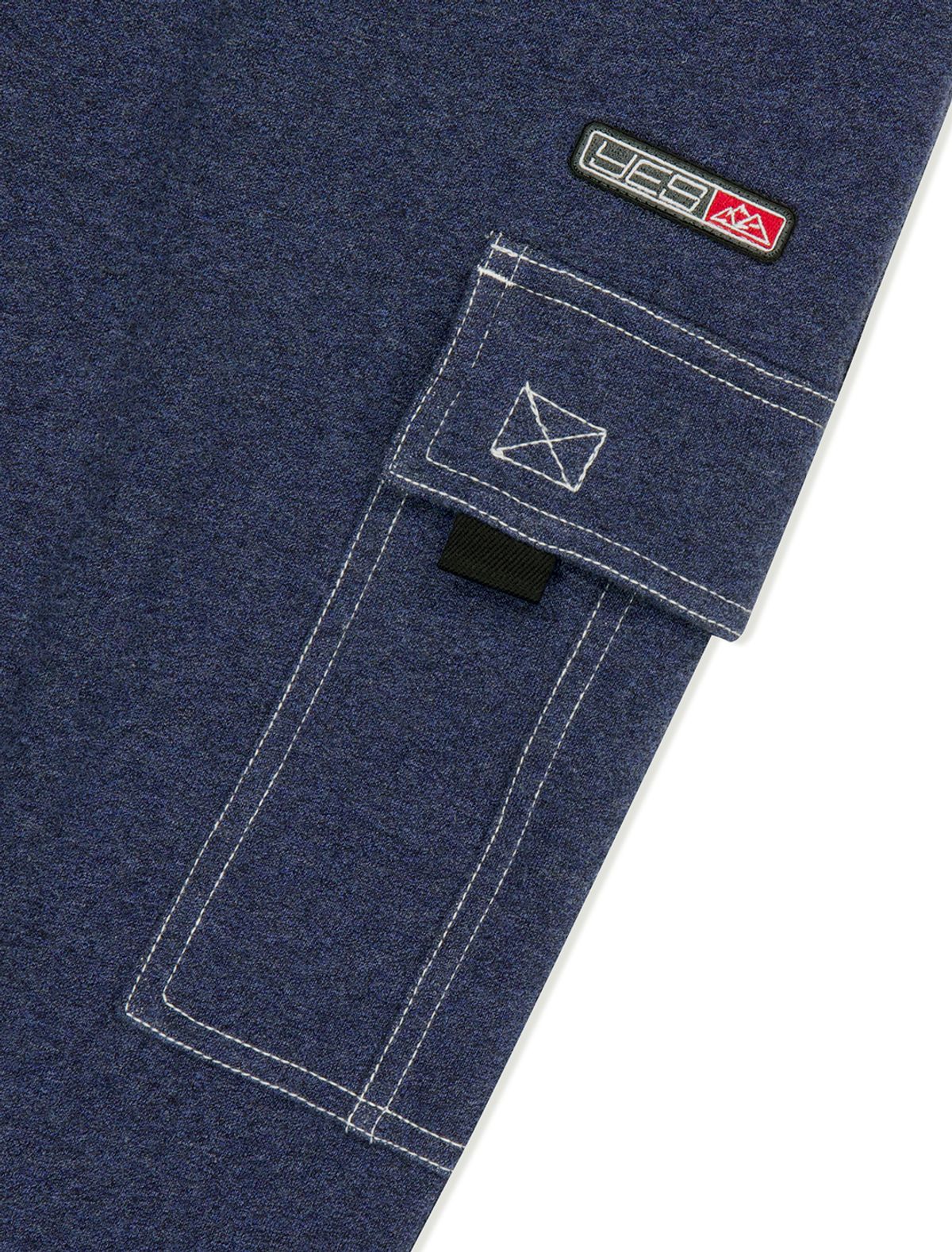 예스아이씨(YESEYESEE) Y.E.S Stitch Painter Sweatpants Navy