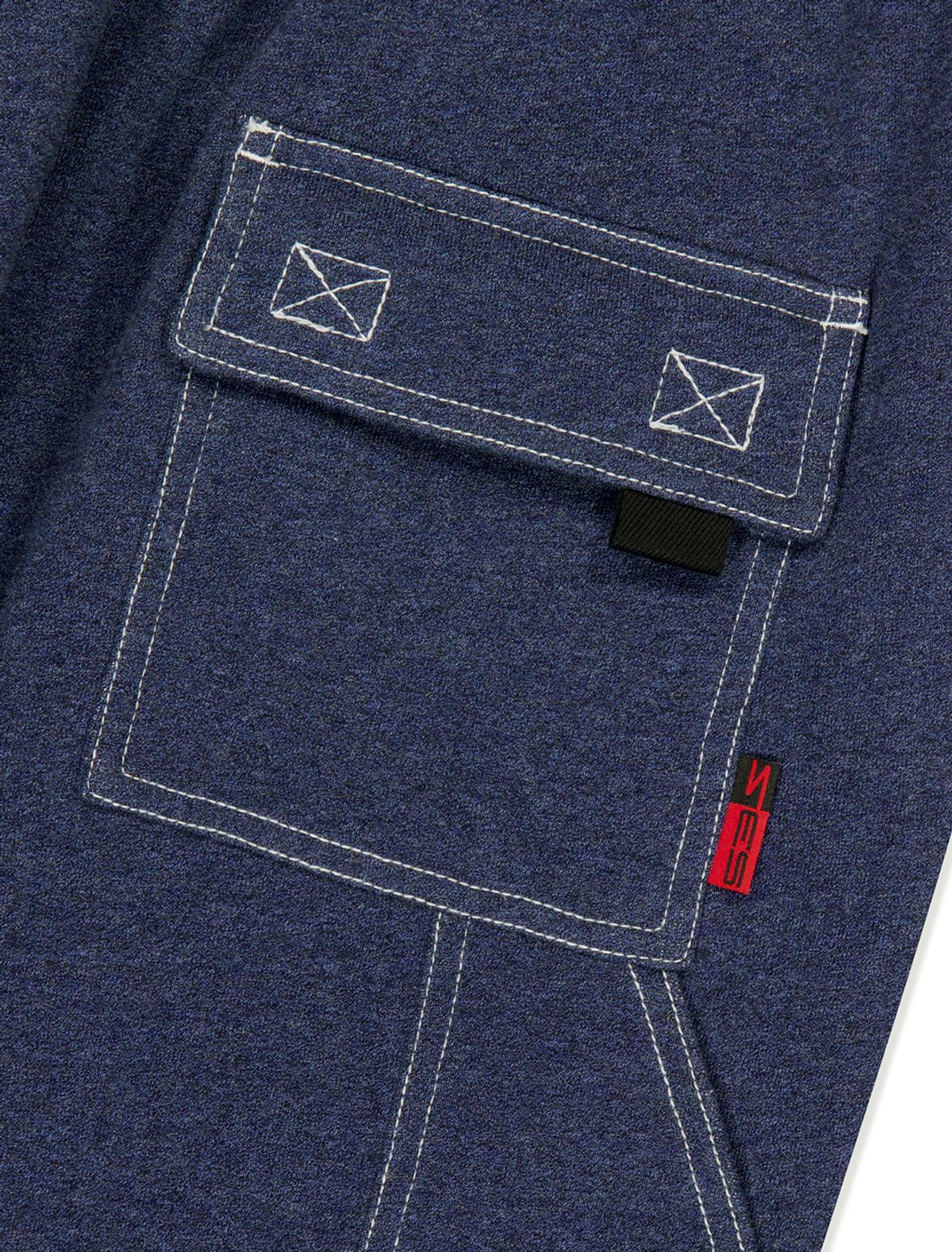 예스아이씨(YESEYESEE) Y.E.S Stitch Painter Sweatpants Navy