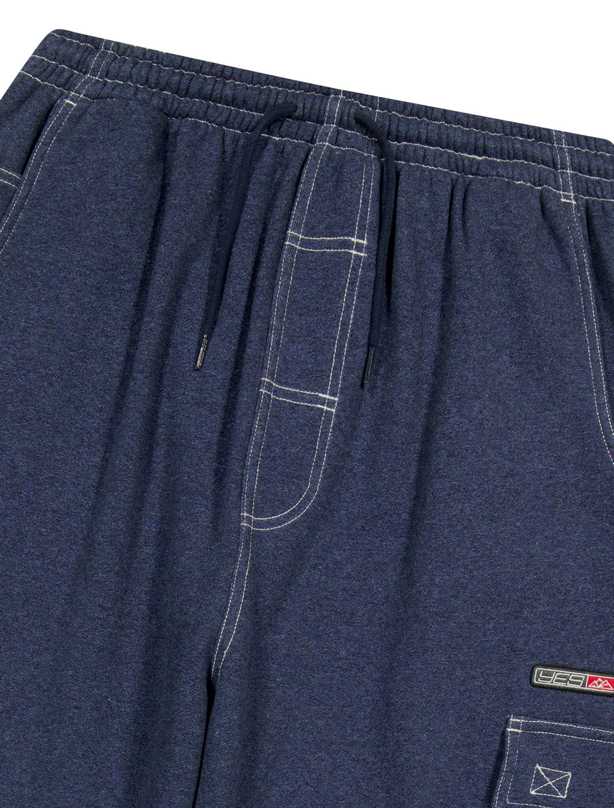 예스아이씨(YESEYESEE) Y.E.S Stitch Painter Sweatpants Navy