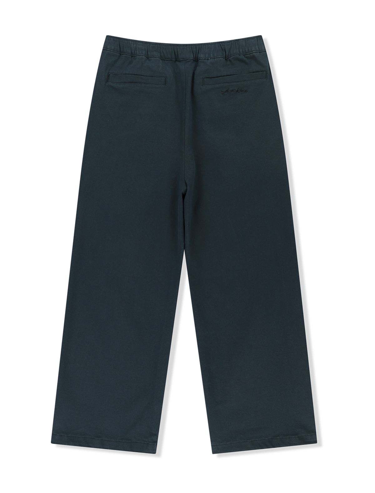 예스아이씨(YESEYESEE) Elastic Easy Cotton Pants Navy