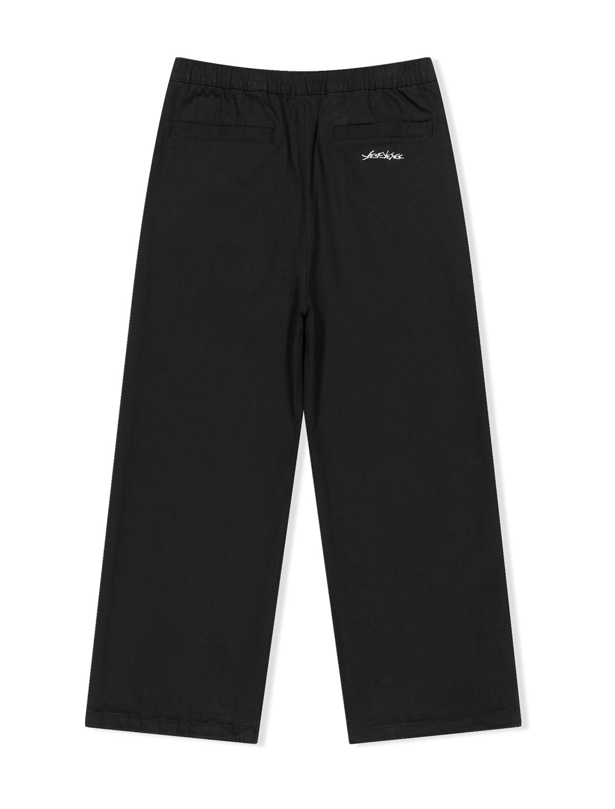 예스아이씨(YESEYESEE) [25SS] Elastic Easy Cotton Pants Black
