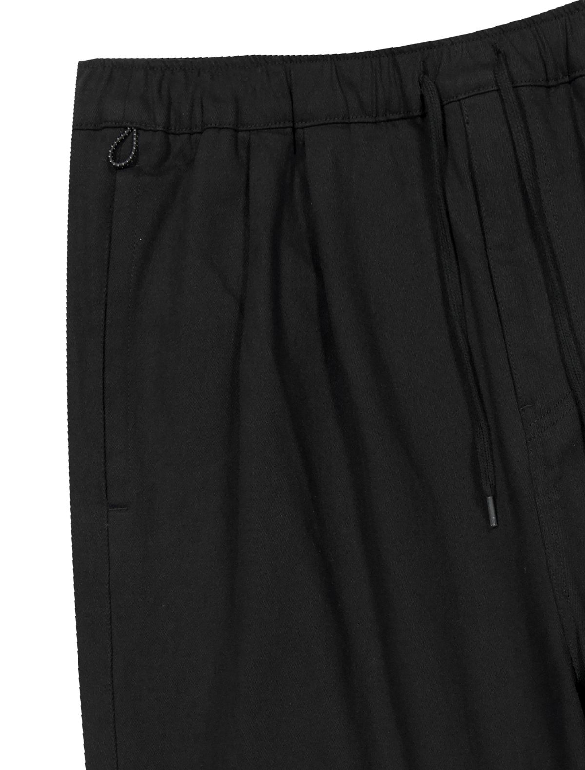 예스아이씨(YESEYESEE) [25SS] Elastic Easy Cotton Pants Black
