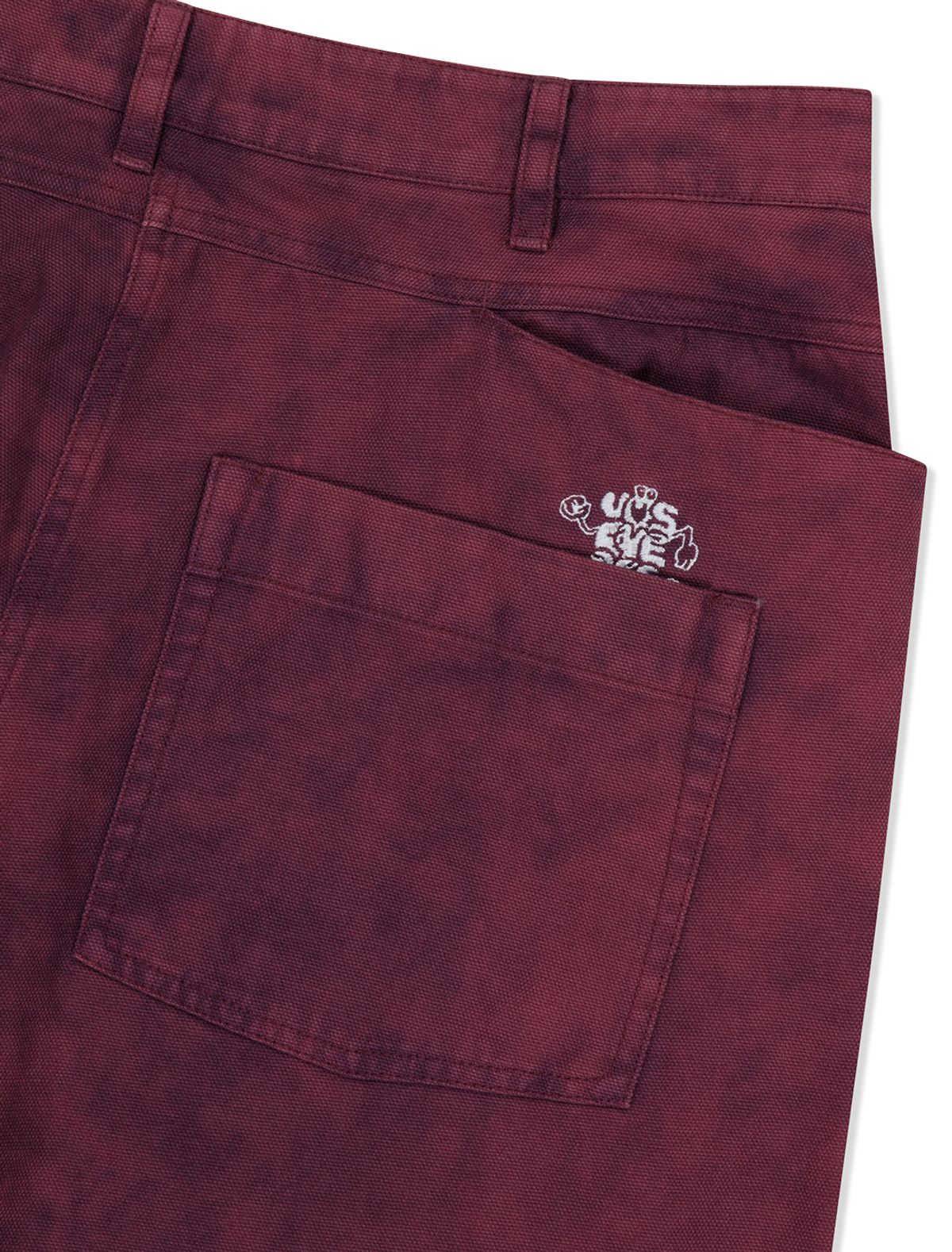 예스아이씨(YESEYESEE) Dyed Canvas Ramble Pants Wine