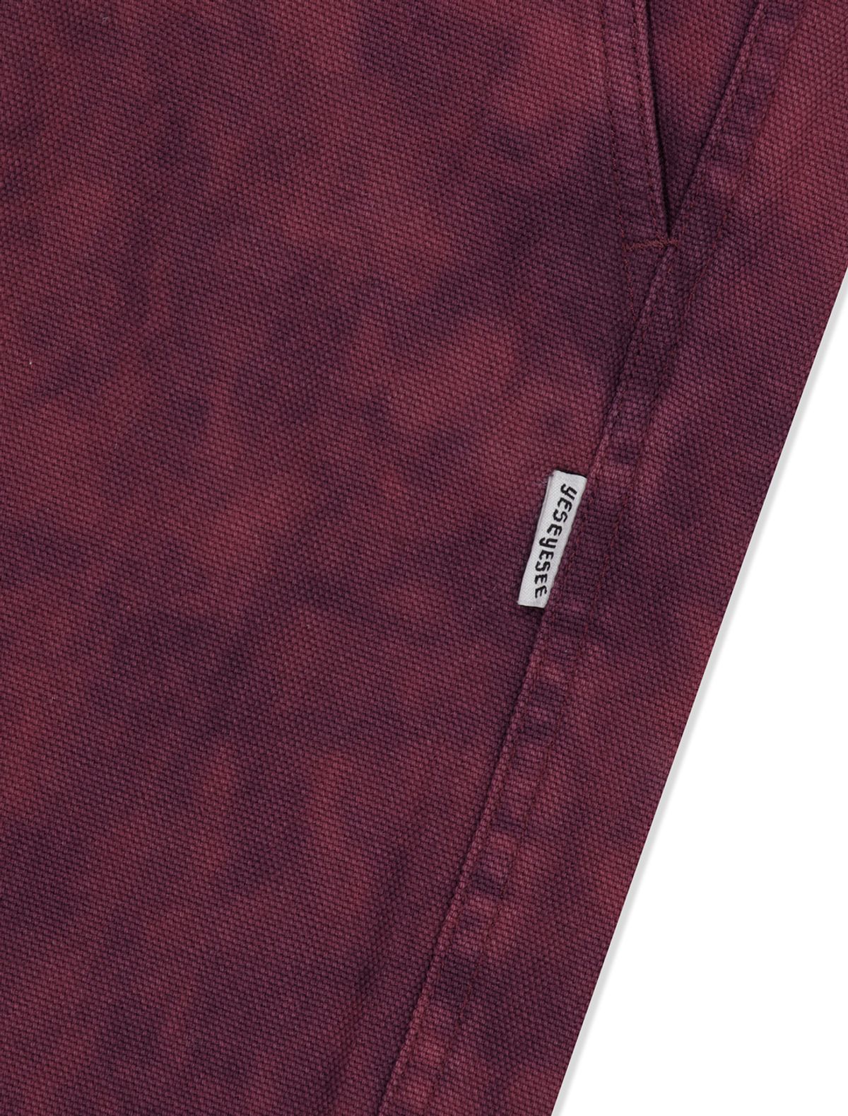 예스아이씨(YESEYESEE) Dyed Canvas Ramble Pants Wine