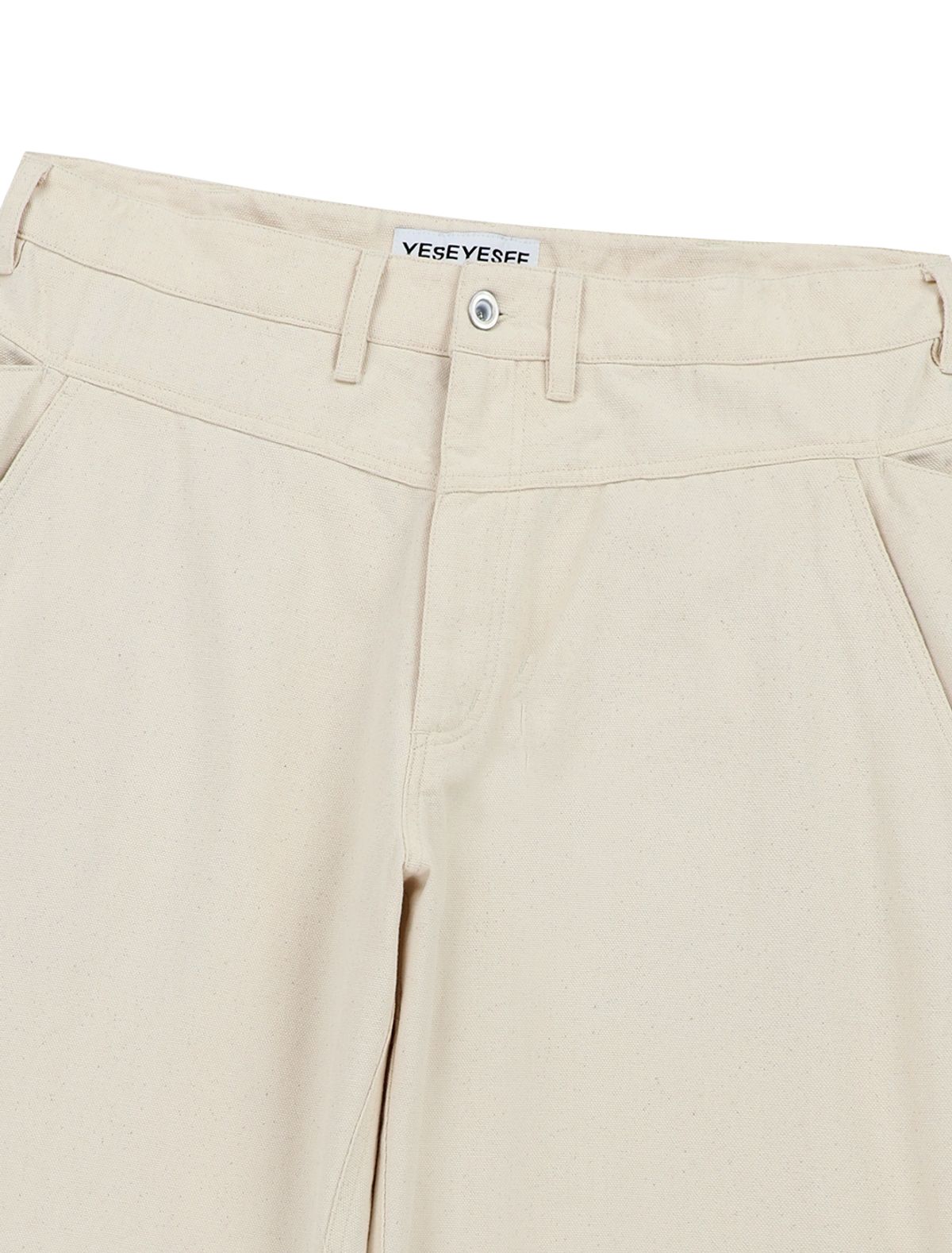 예스아이씨(YESEYESEE) Canvas Ramble Pants Cream
