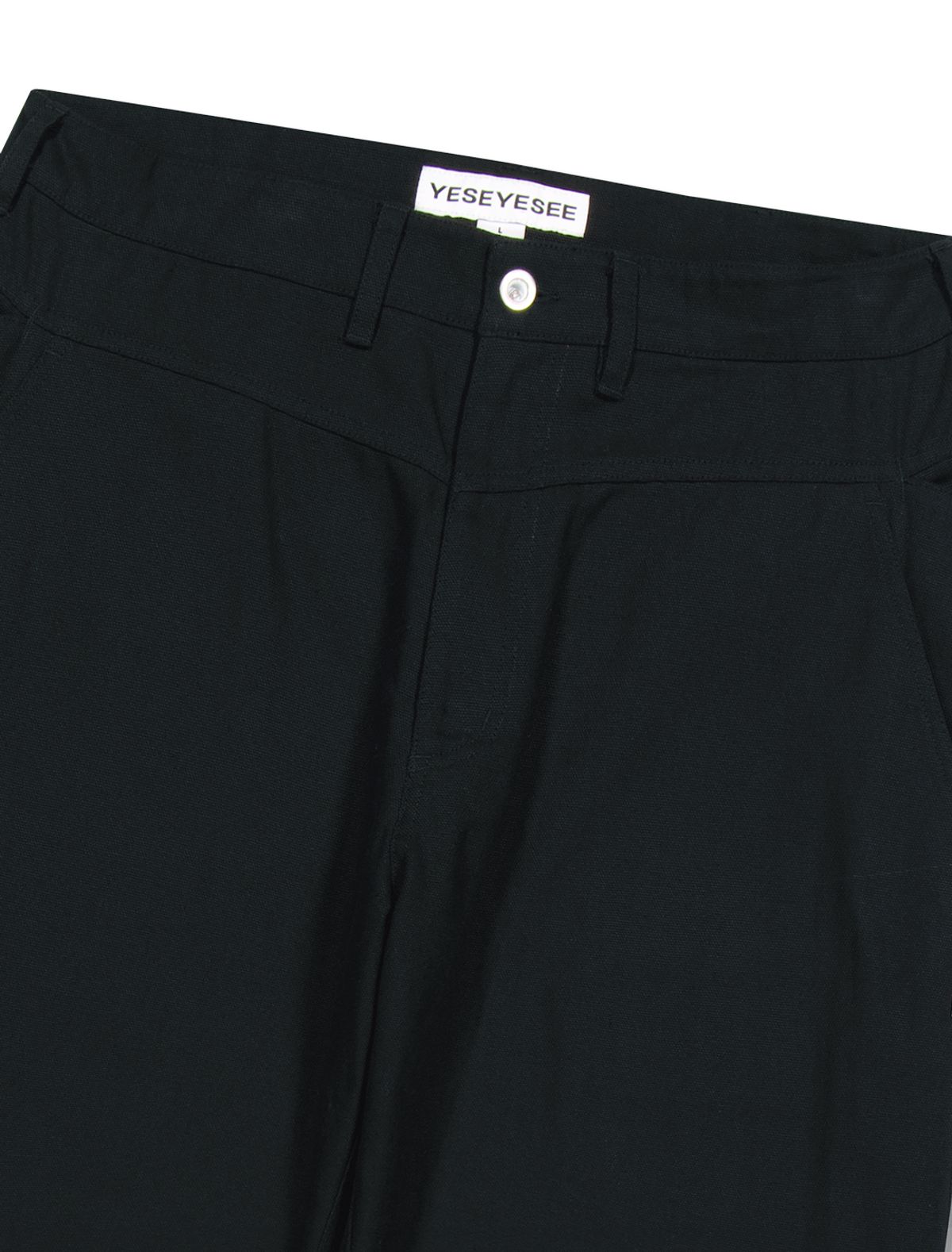 예스아이씨(YESEYESEE) Canvas Ramble Pants Black