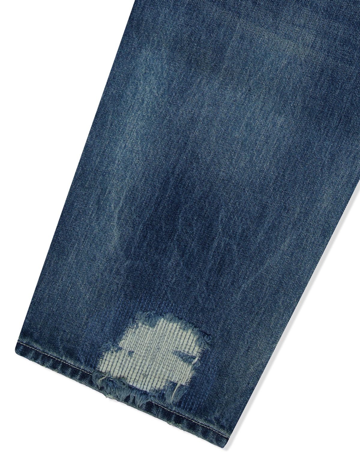 예스아이씨(YESEYESEE) Distressed 5 Pockets Denim Pants Medium Indigo
