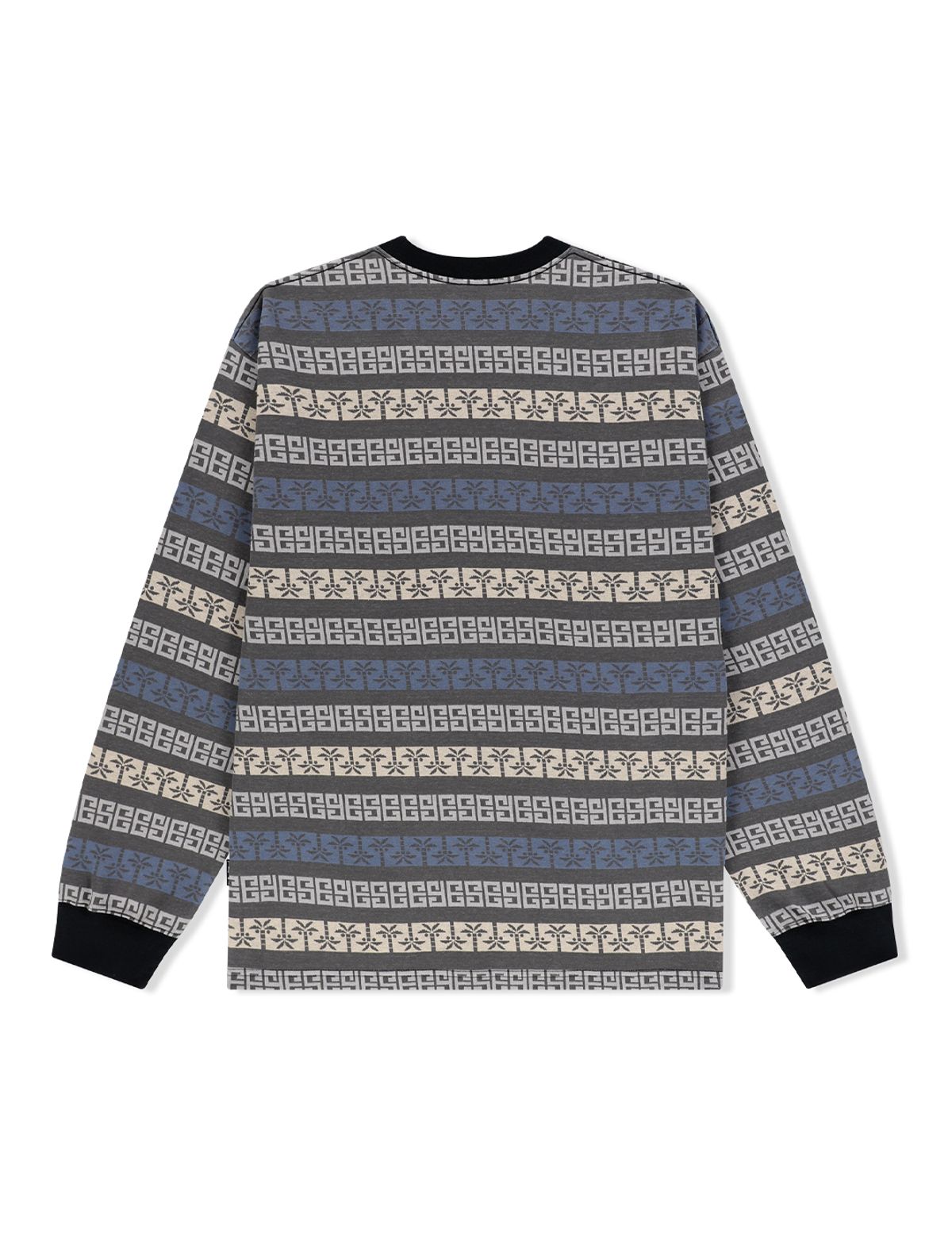 예스아이씨(YESEYESEE) Y.E.S Palm Jacquard L/S Charcoal
