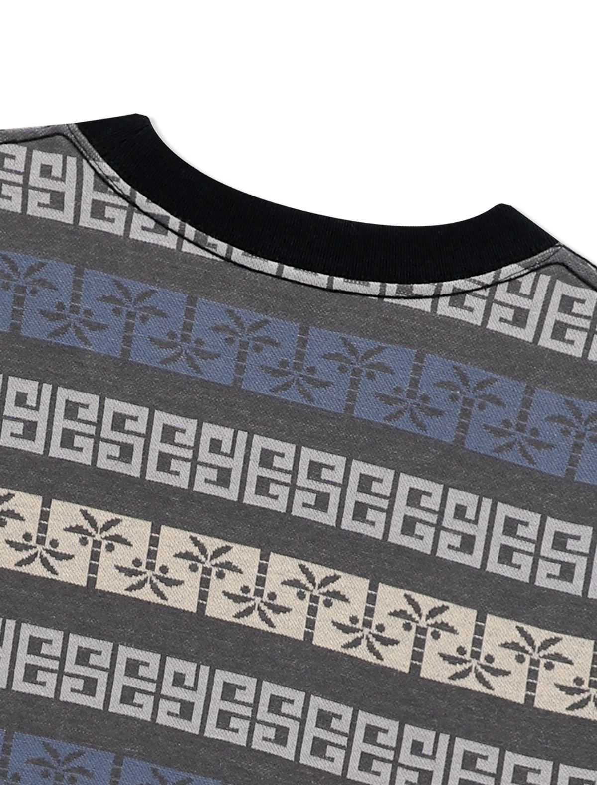 예스아이씨(YESEYESEE) Y.E.S Palm Jacquard L/S Charcoal