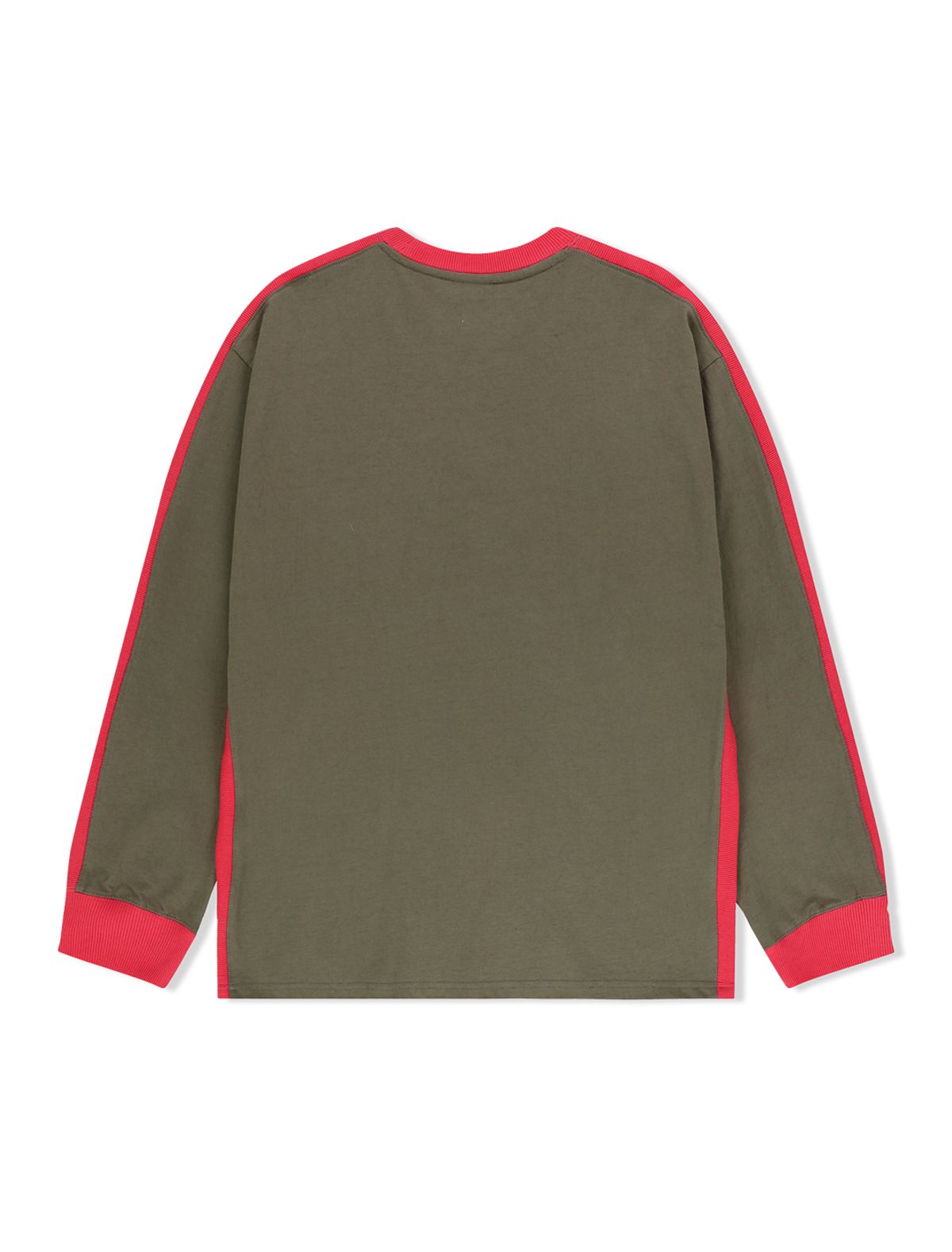 예스아이씨(YESEYESEE) Side Rib L/S Khaki