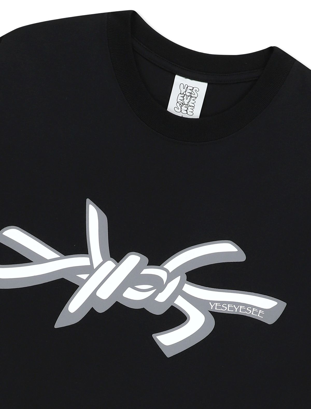 예스아이씨(YESEYESEE) Y.E.S Wire Logo L/S Black