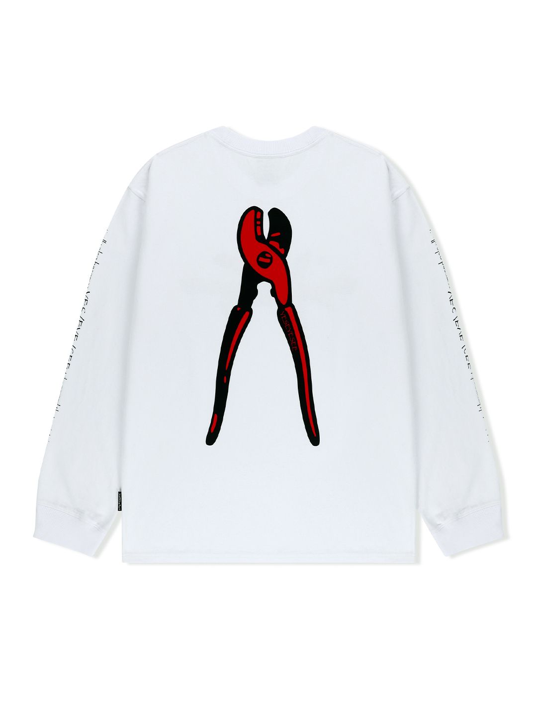 MUSINSA | YESEYESEE Y.E.S Wire Logo L/S White