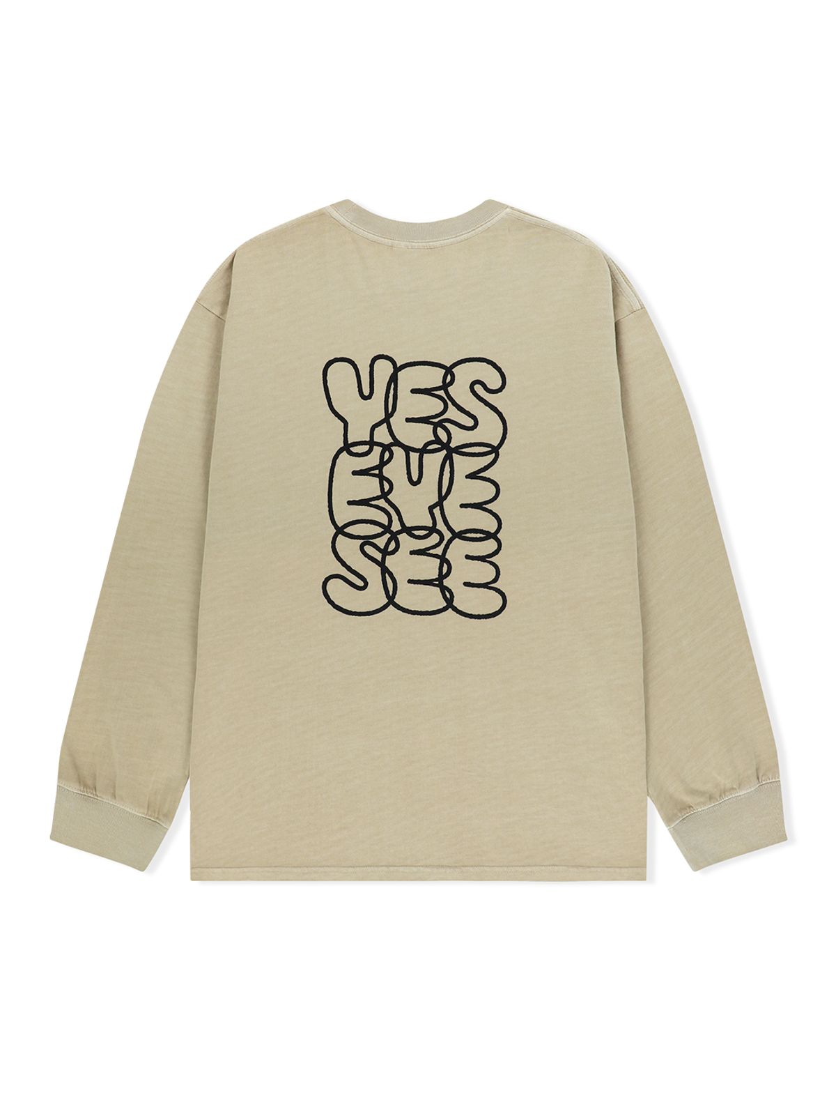 예스아이씨(YESEYESEE) C-Logo Pigment L/S Beige