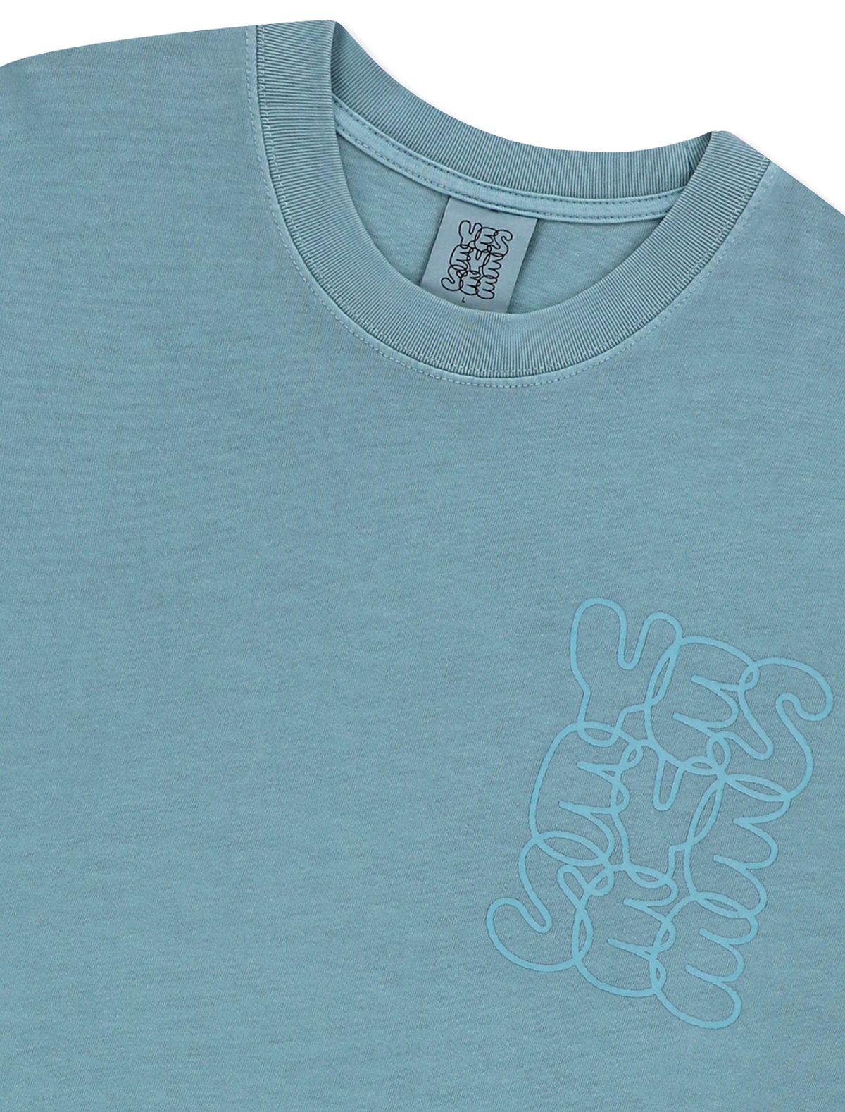 예스아이씨(YESEYESEE) C-Logo Pigment L/S Blue