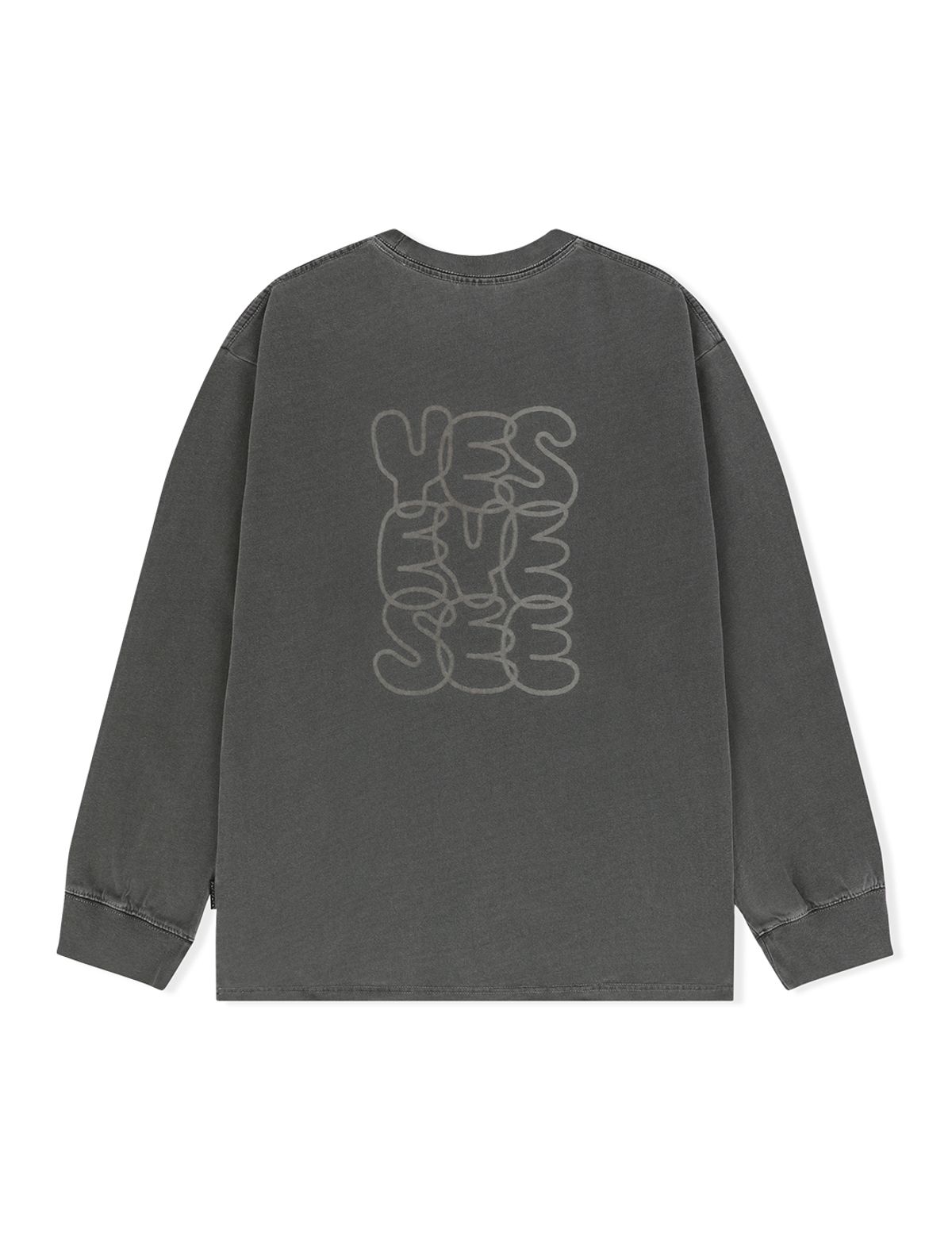 예스아이씨(YESEYESEE) C-Logo Pigment L/S Charcoal