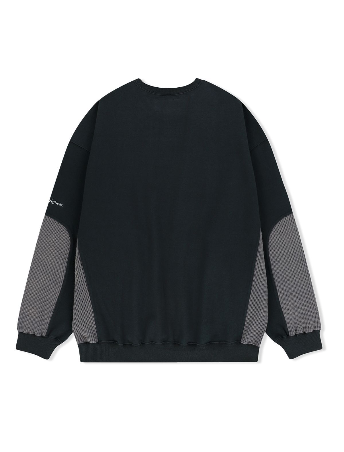 예스아이씨(YESEYESEE) Y.E.S Waffle Sweatshirt Charcoal