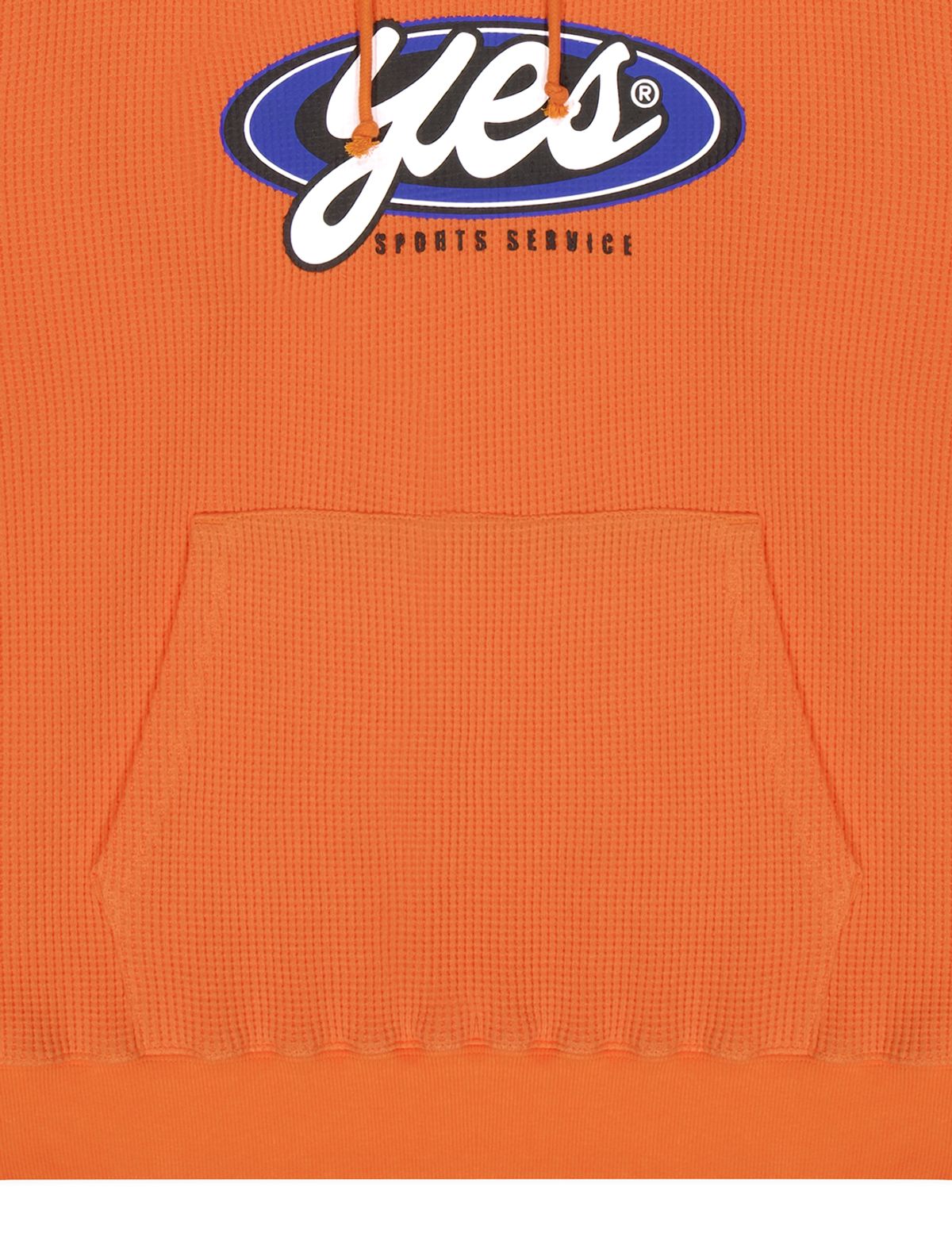 예스아이씨(YESEYESEE) Y.E.S Waffle Hoodie Orange