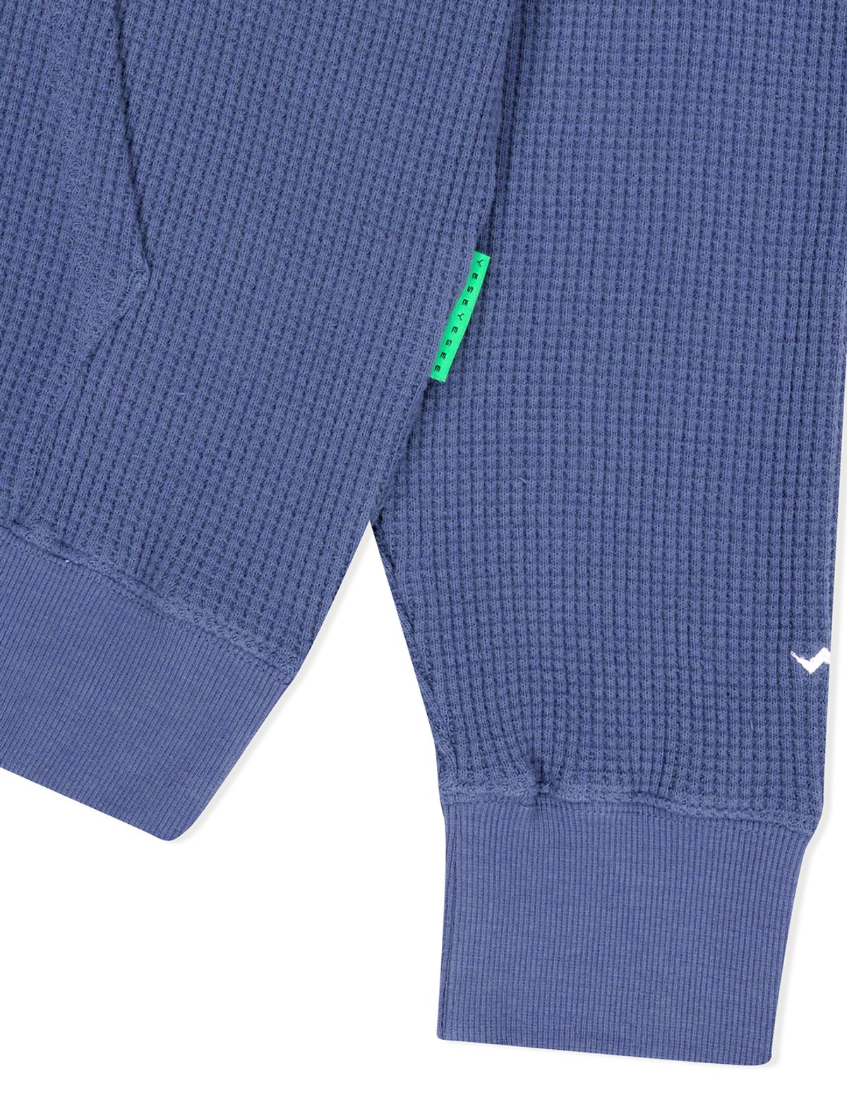 예스아이씨(YESEYESEE) Y.E.S Waffle Hoodie Smoky Blue