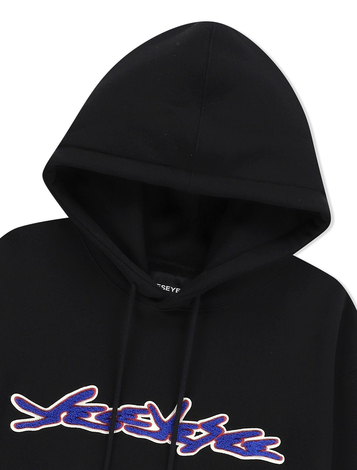 예스아이씨(YESEYESEE) Y.E.S Sign Logo Hoodie Black