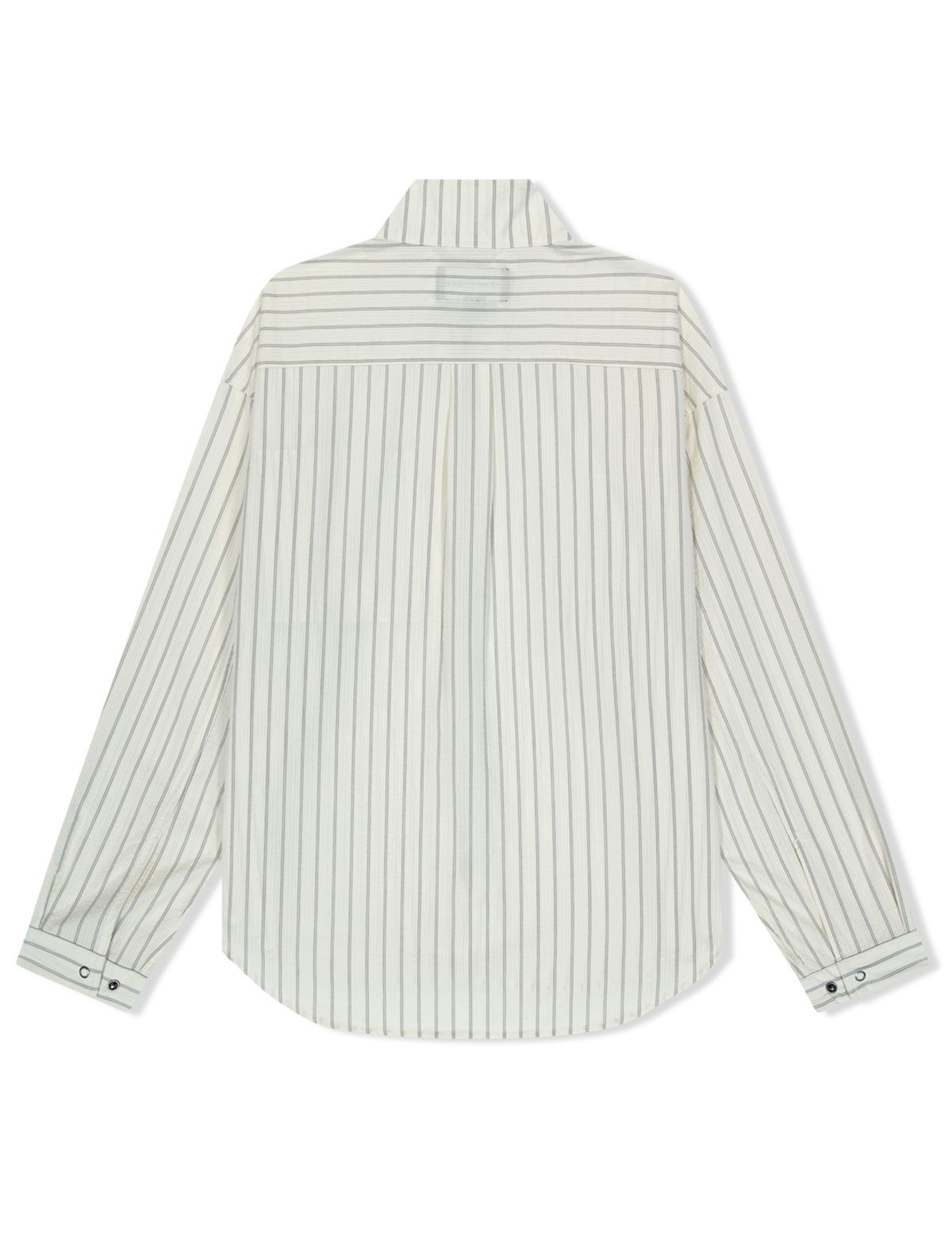 예스아이씨(YESEYESEE) Hi Neck Two Way Zip Up Shirt White
