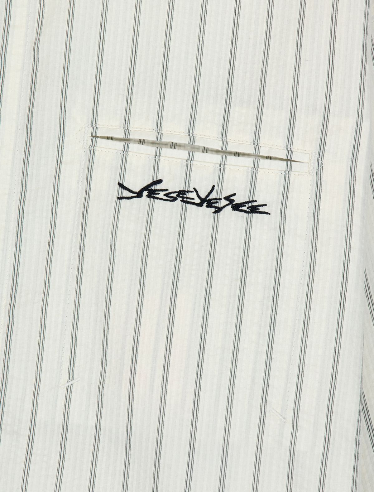 예스아이씨(YESEYESEE) Hi Neck Two Way Zip Up Shirt White