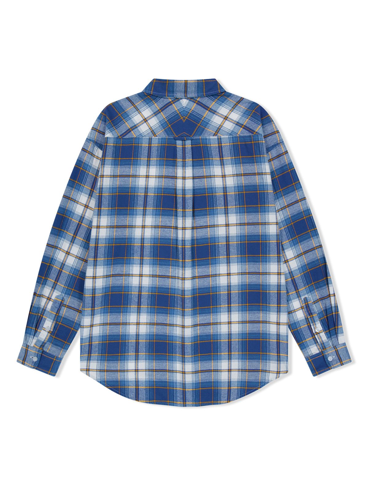 예스아이씨(YESEYESEE) Flannel Check Shirt Blue