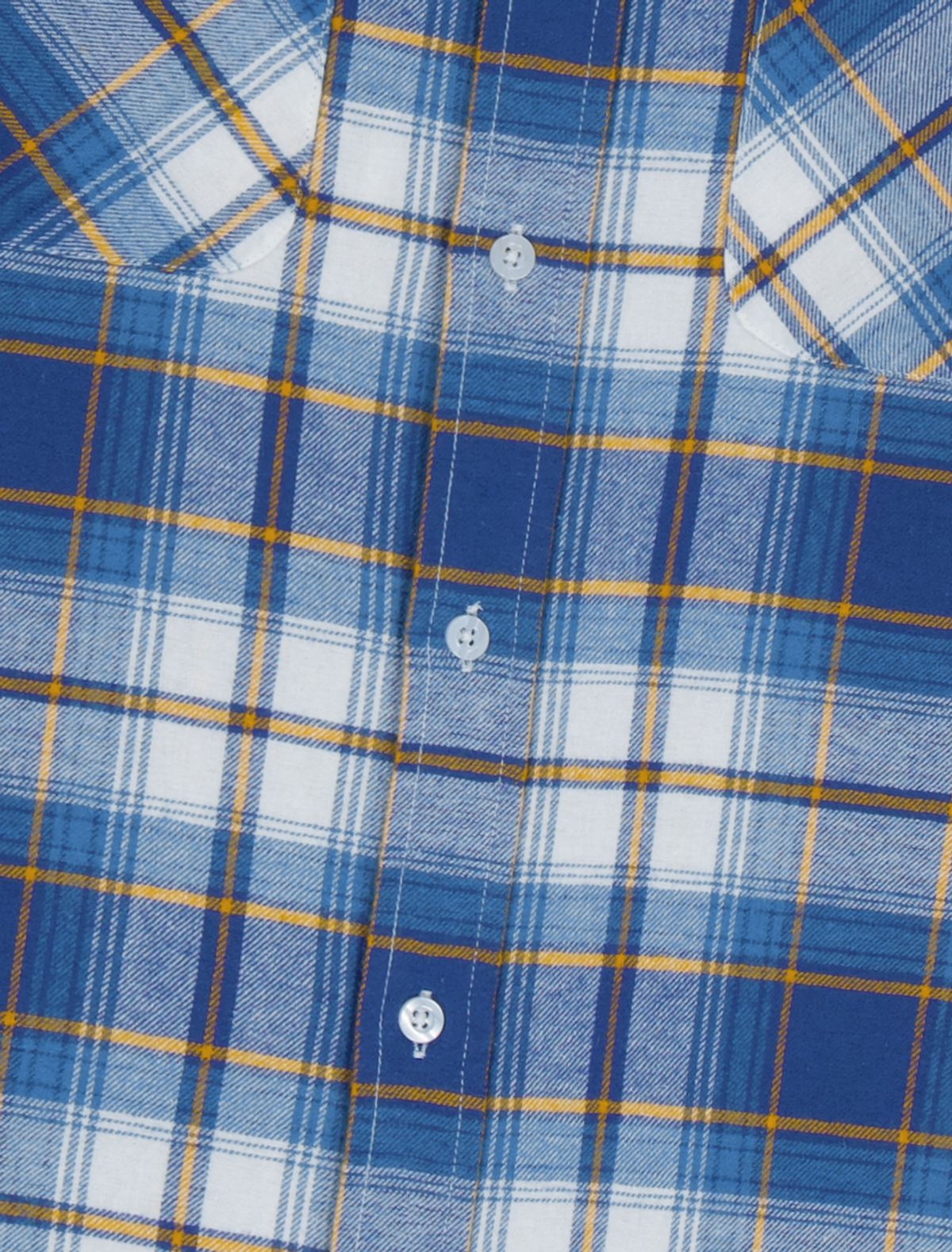 예스아이씨(YESEYESEE) Flannel Check Shirt Blue