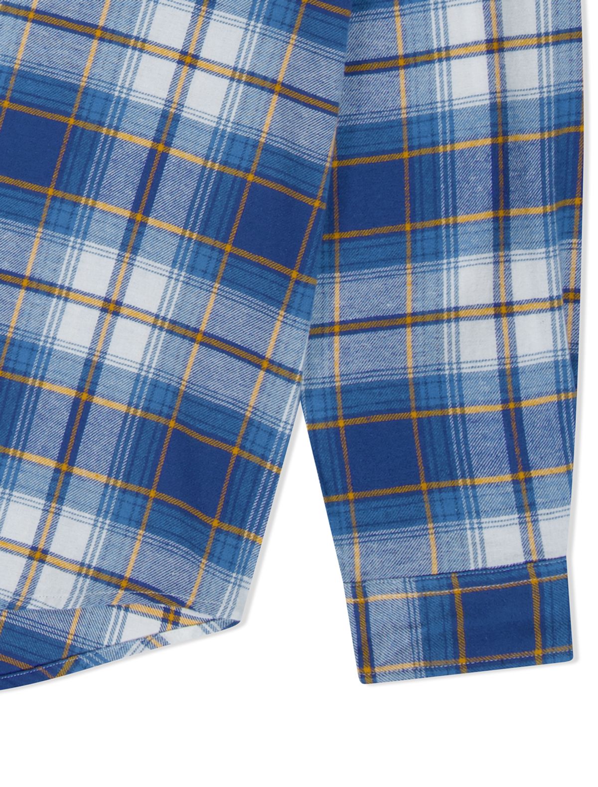 예스아이씨(YESEYESEE) Flannel Check Shirt Blue