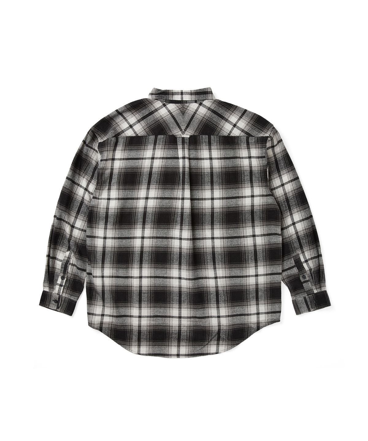 예스아이씨(YESEYESEE) Flannel Check Shirt Black